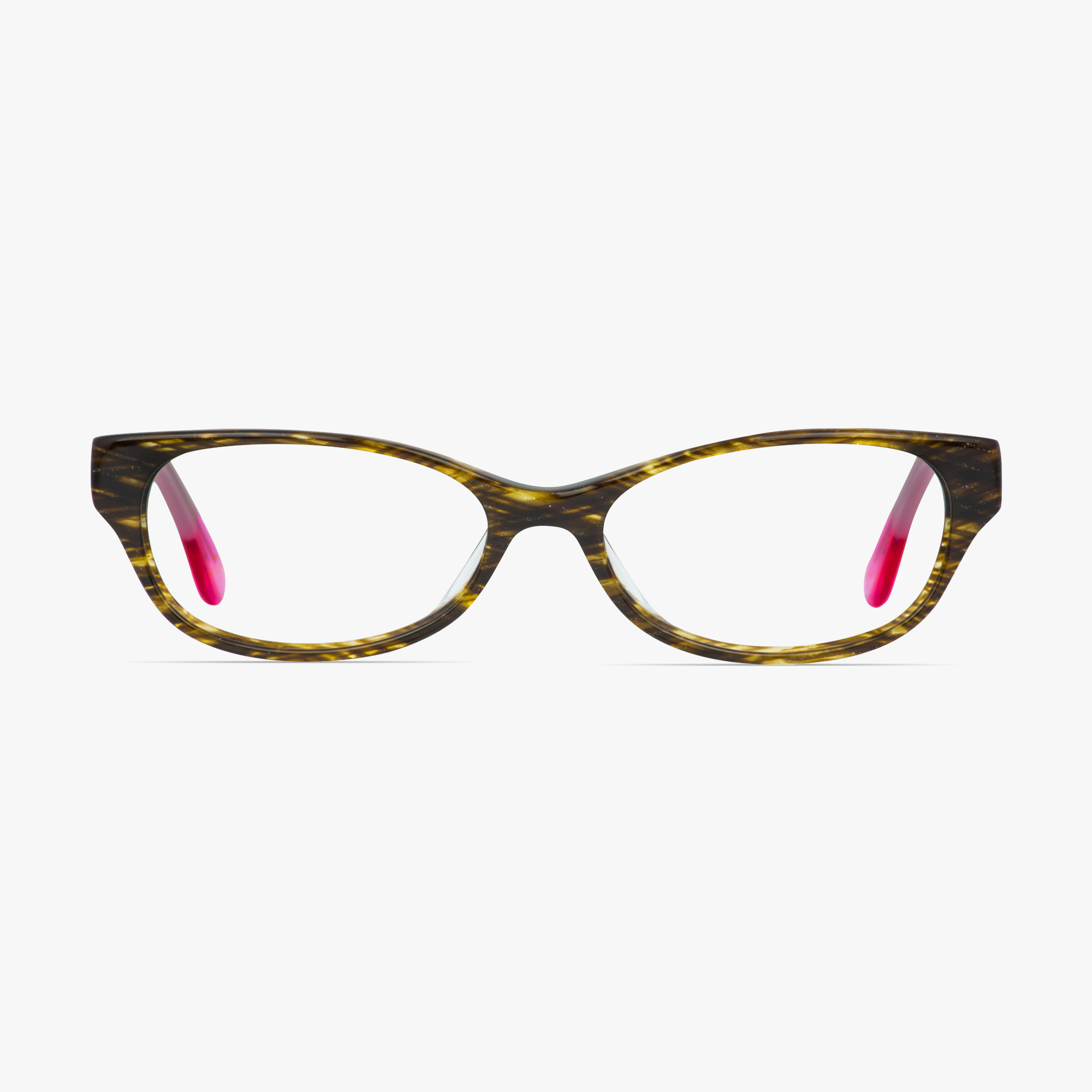 Accessorize ACS004 Brown Mottle Pink Glasses for Women by Framesfoundry - Front View