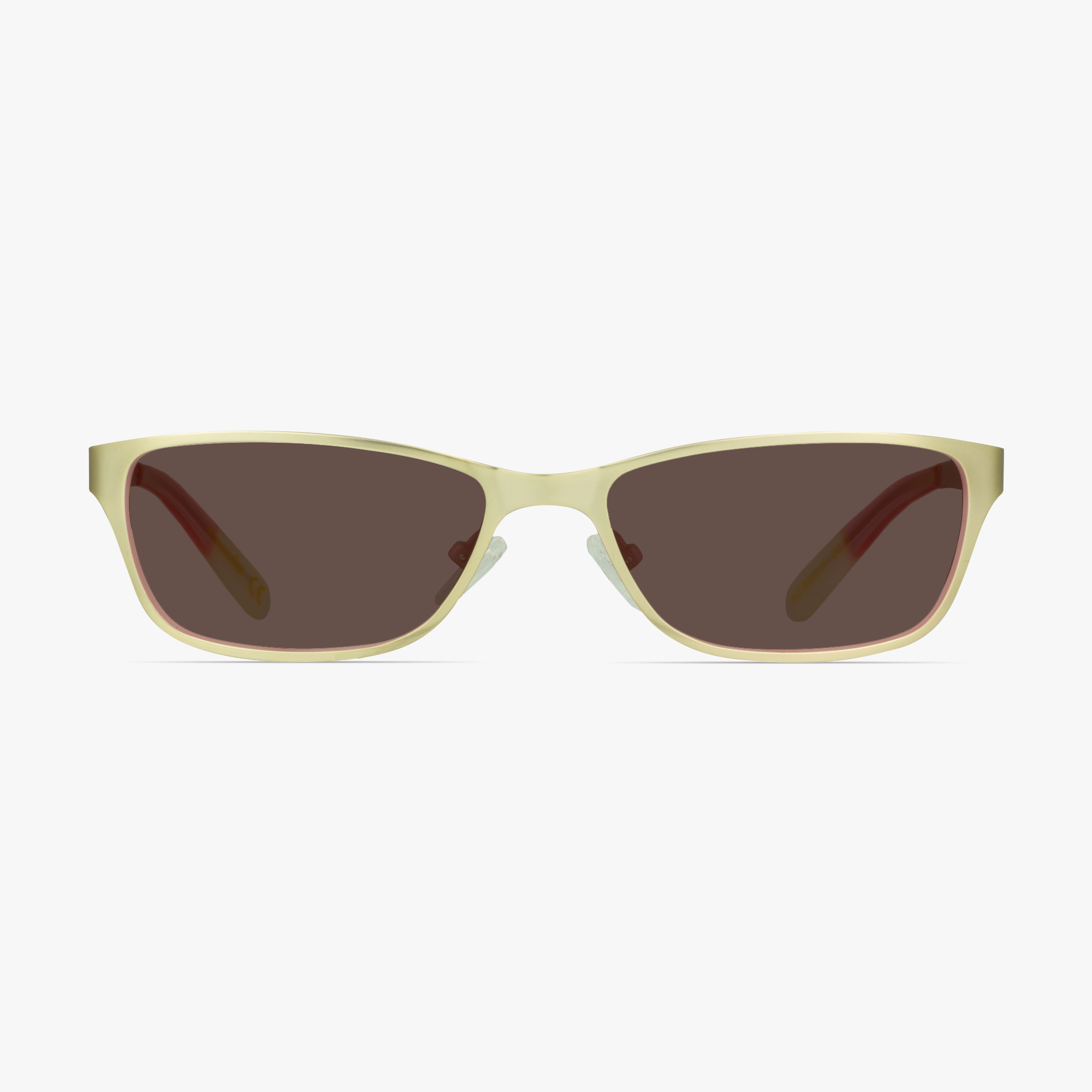 Accessorize ACS007 Gold Metal Sunglasses for Women by Framesfoundry - Front View