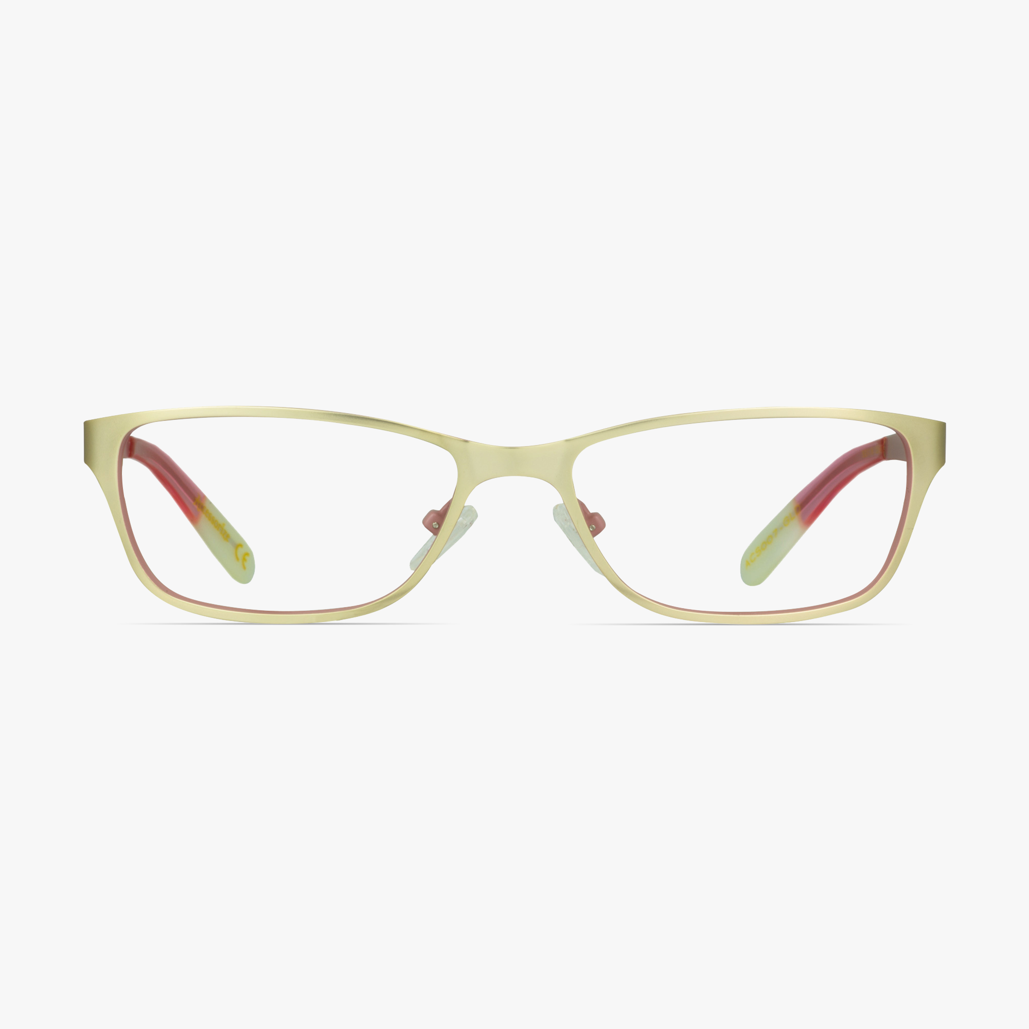 Accessorize ACS007 Gold Metal Glasses for Women by Framesfoundry - Front View