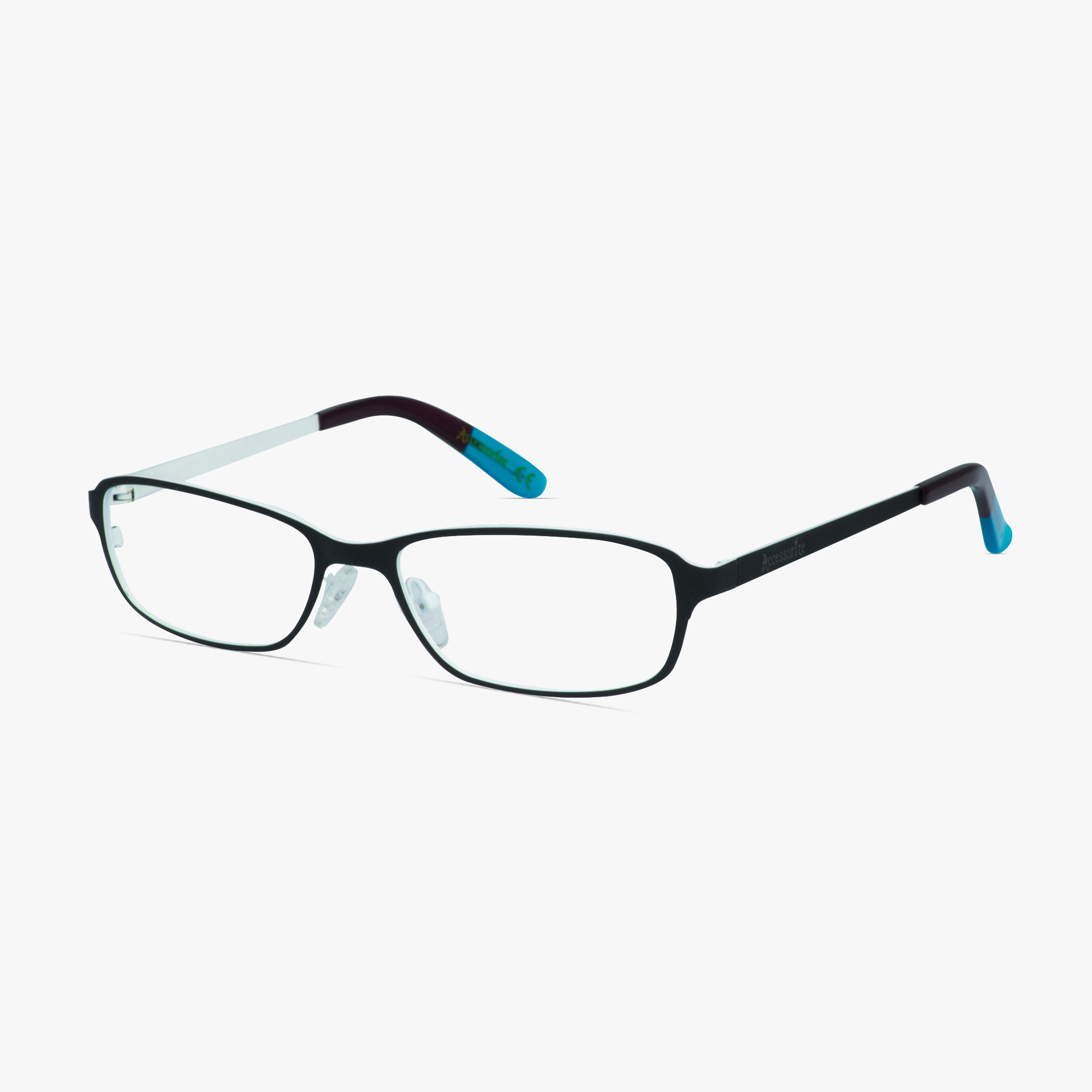 Accessorize ACS008 Black and White Glasses for Women by Framesfoundry - Front View