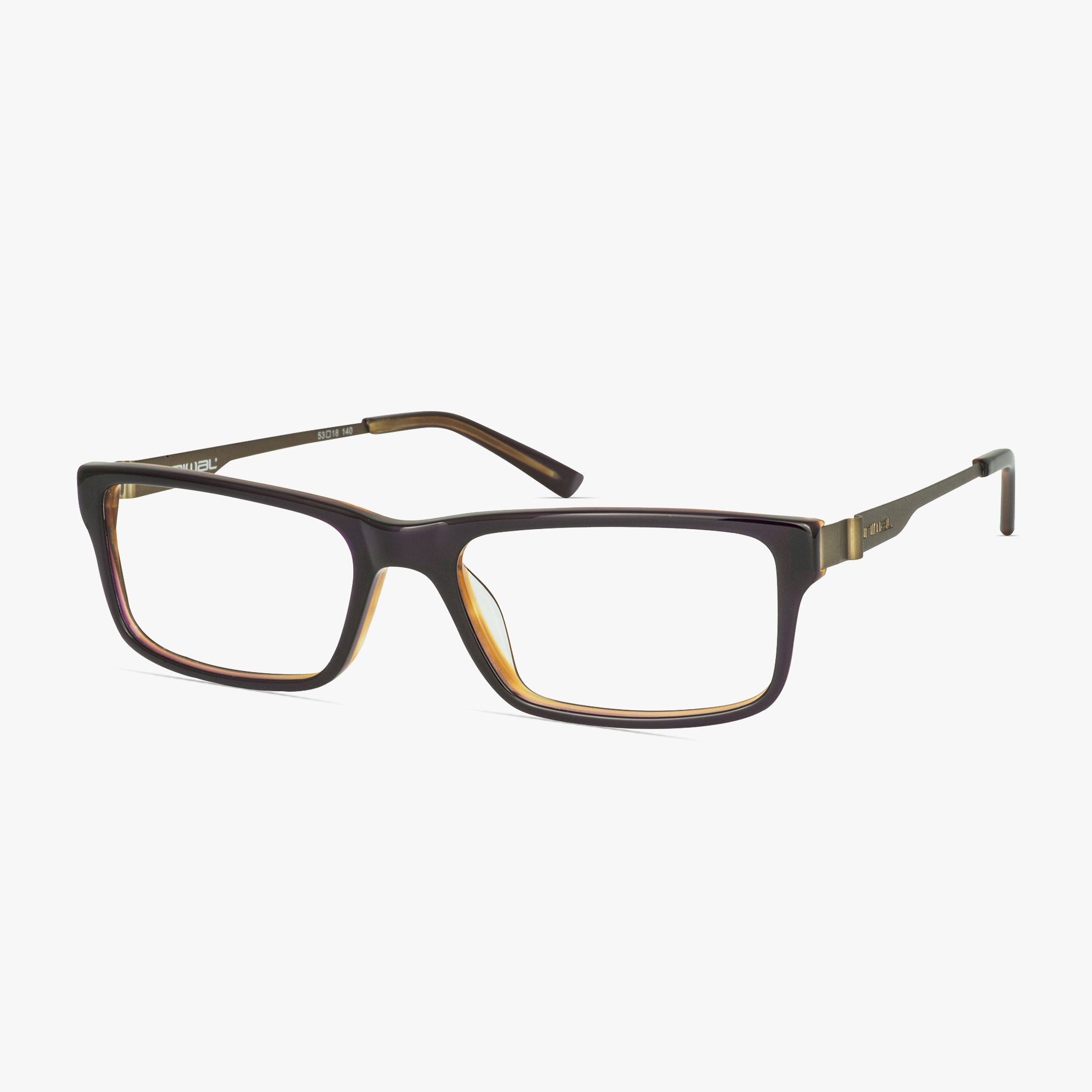 Animal ANIS001 Samson Brown Glasses for Men from Framesfoundry - Angle View