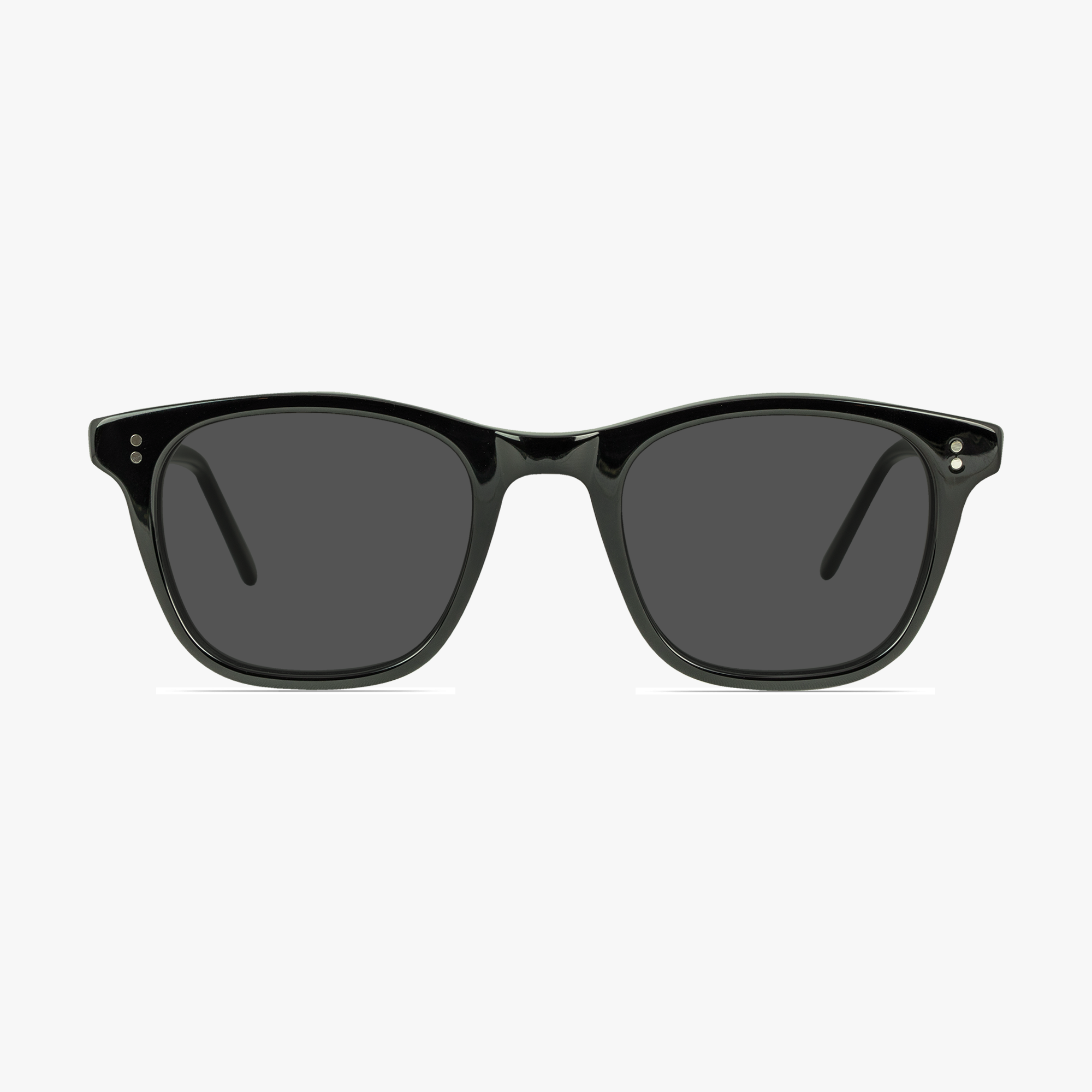 Carey Square Midnight Black Sunglasses for men and women from FramesFoundry – Front View