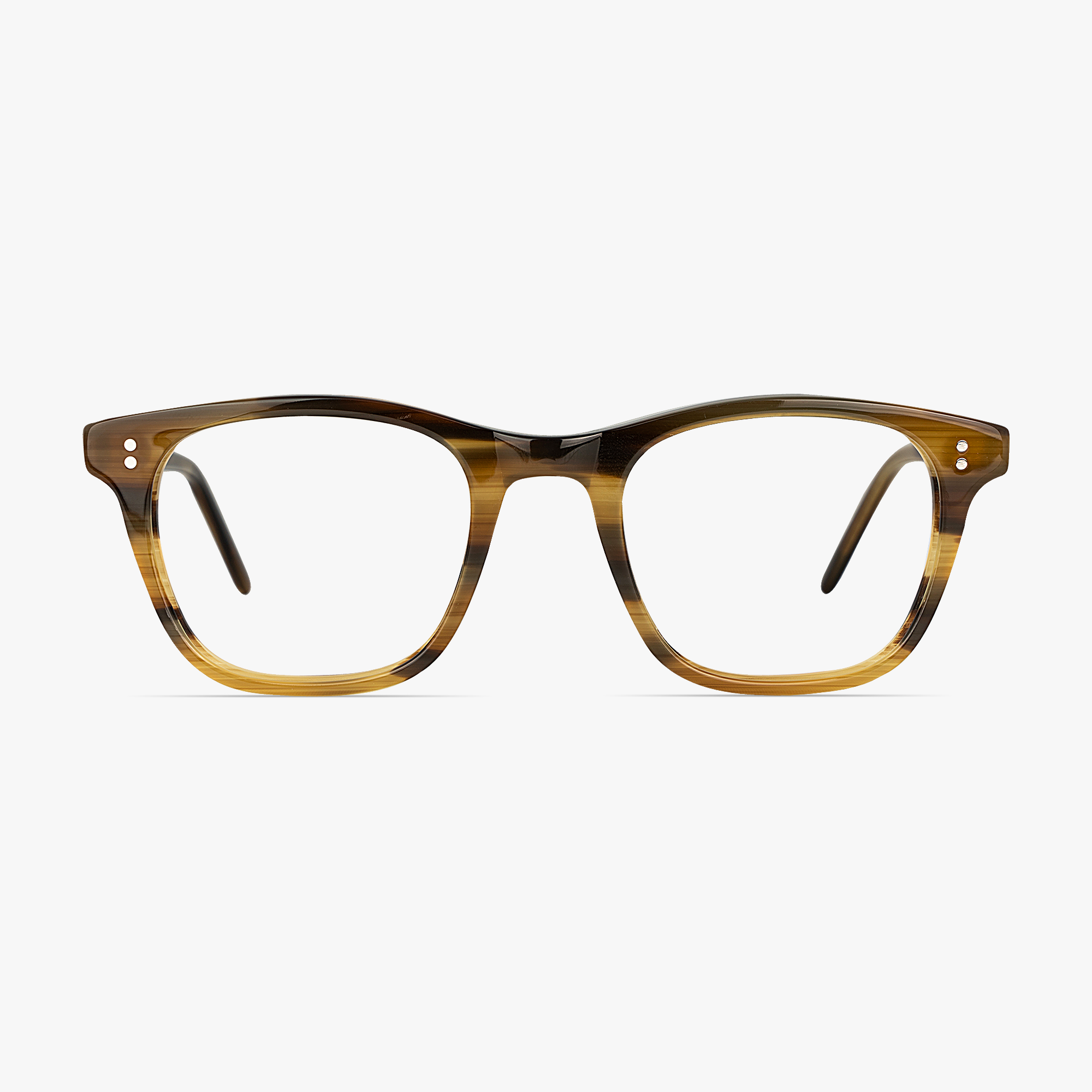 Carey Square Woody Brown Glasses for men and women from FramesFoundry – Front View