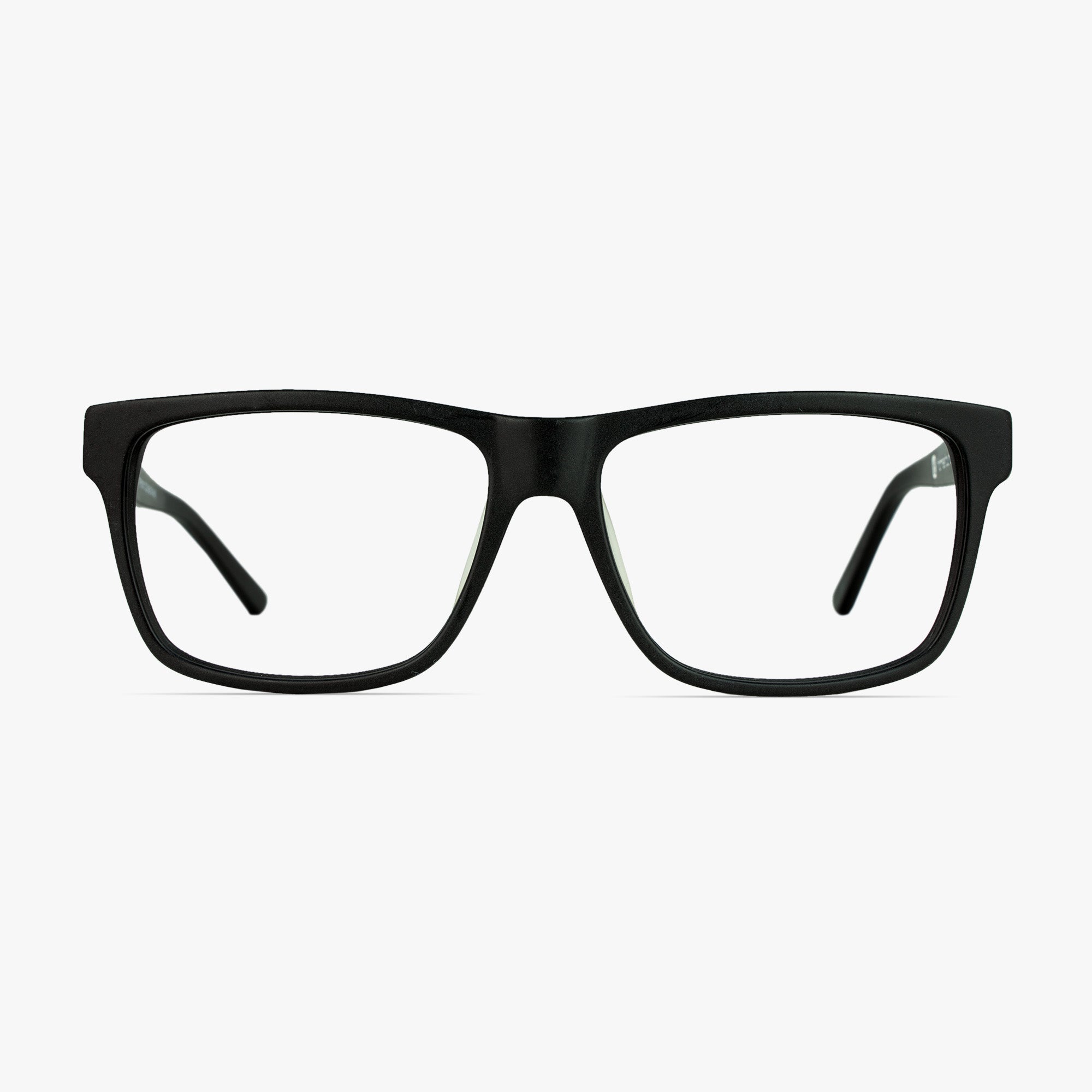 Kem Matt Black Glasses for men and women from FramesFoundry – Front View