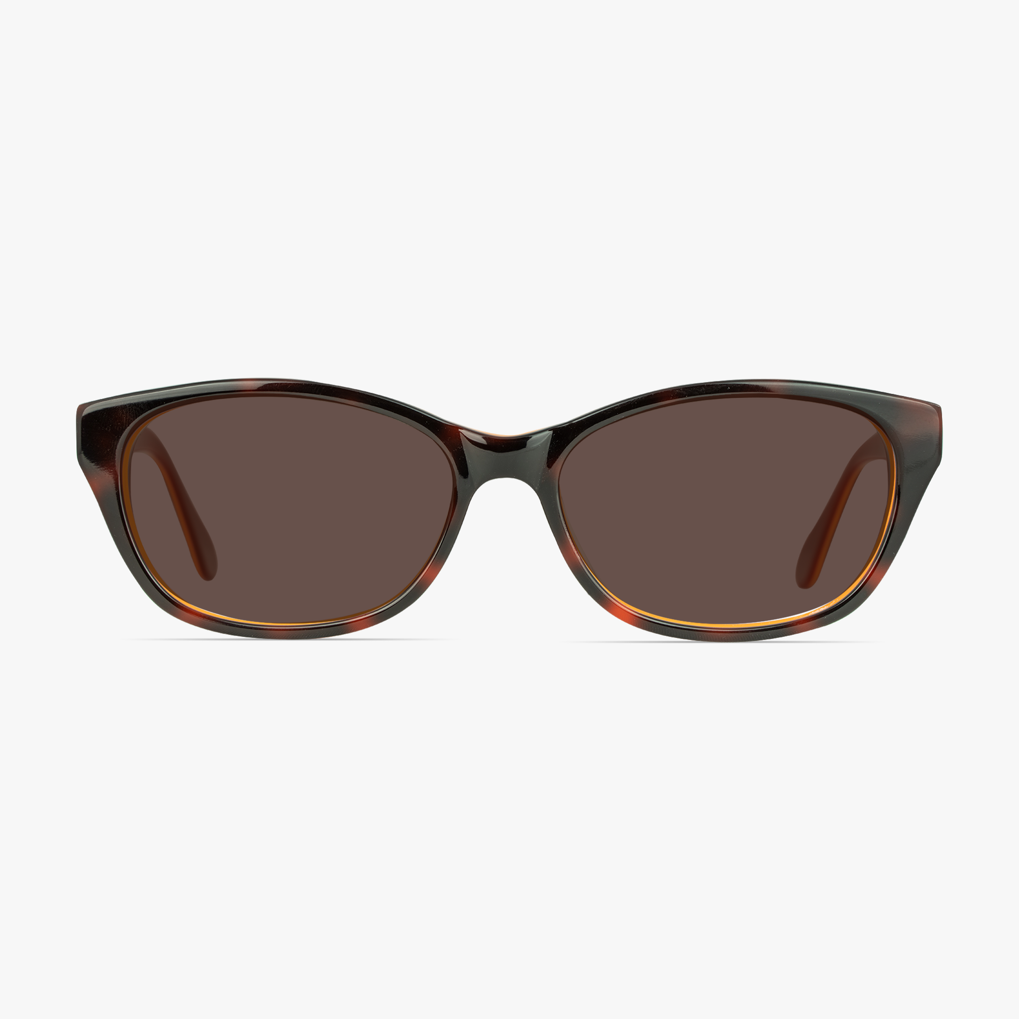 Amber Oval Tortoise Shell Burnt Orange Glasses