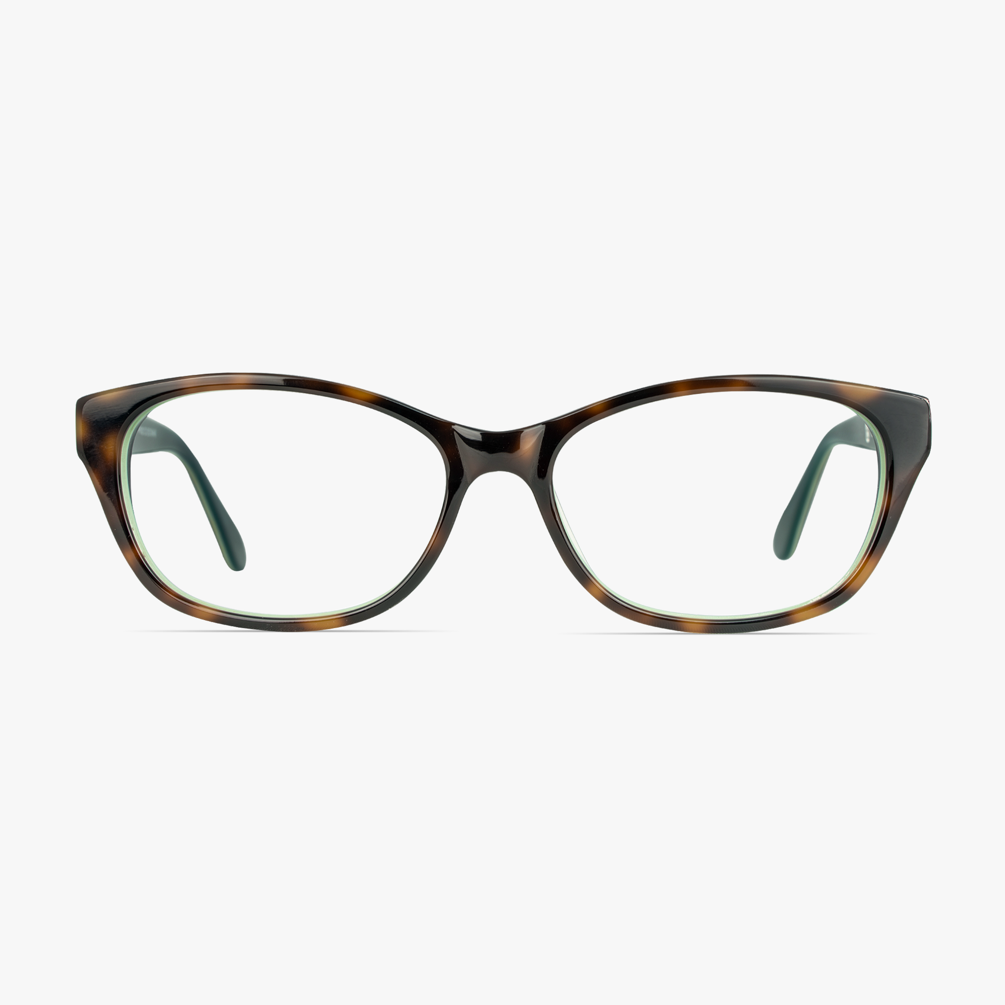 Amber Oval Tortoise Shell Tiffany Glasses for women form FramesFoundry - Front View