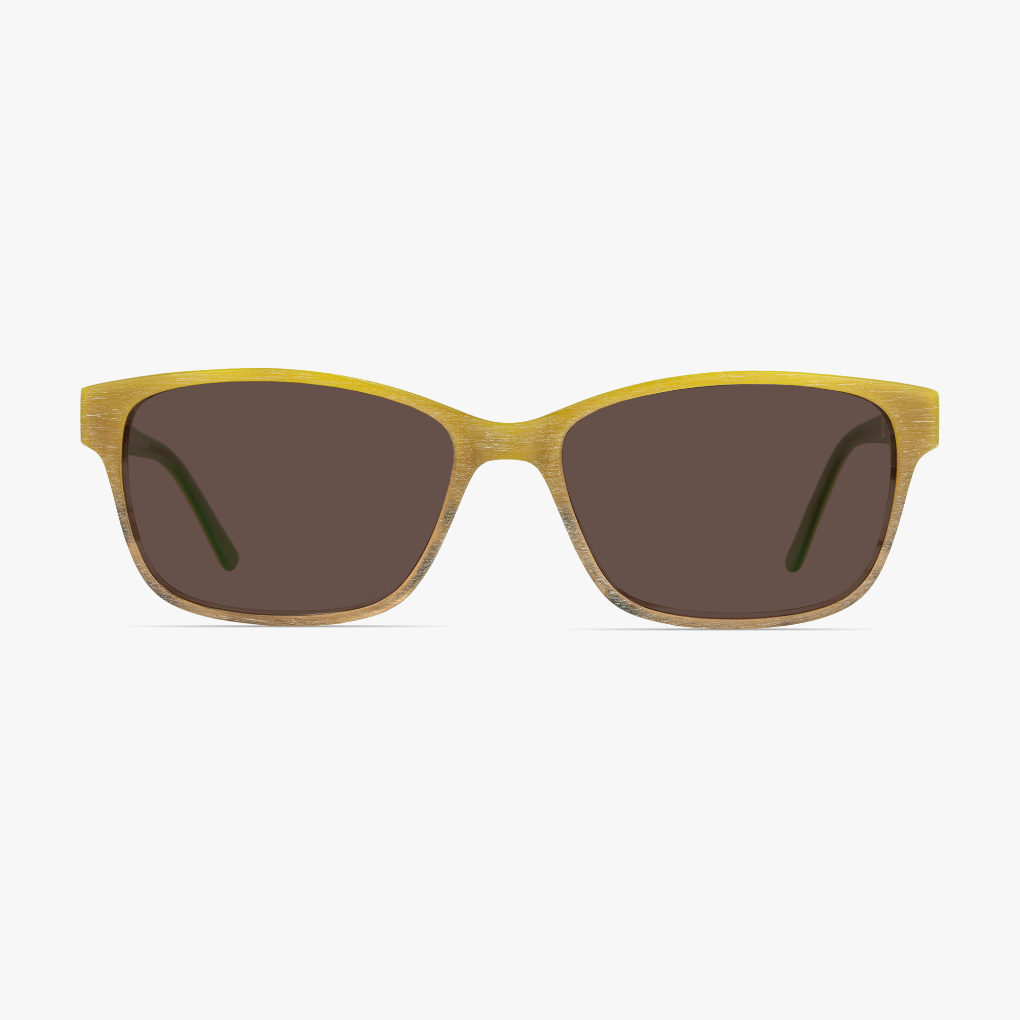 Sam Square Matcha Latte Sunglasses for men and women from FramesFoundry – Front View