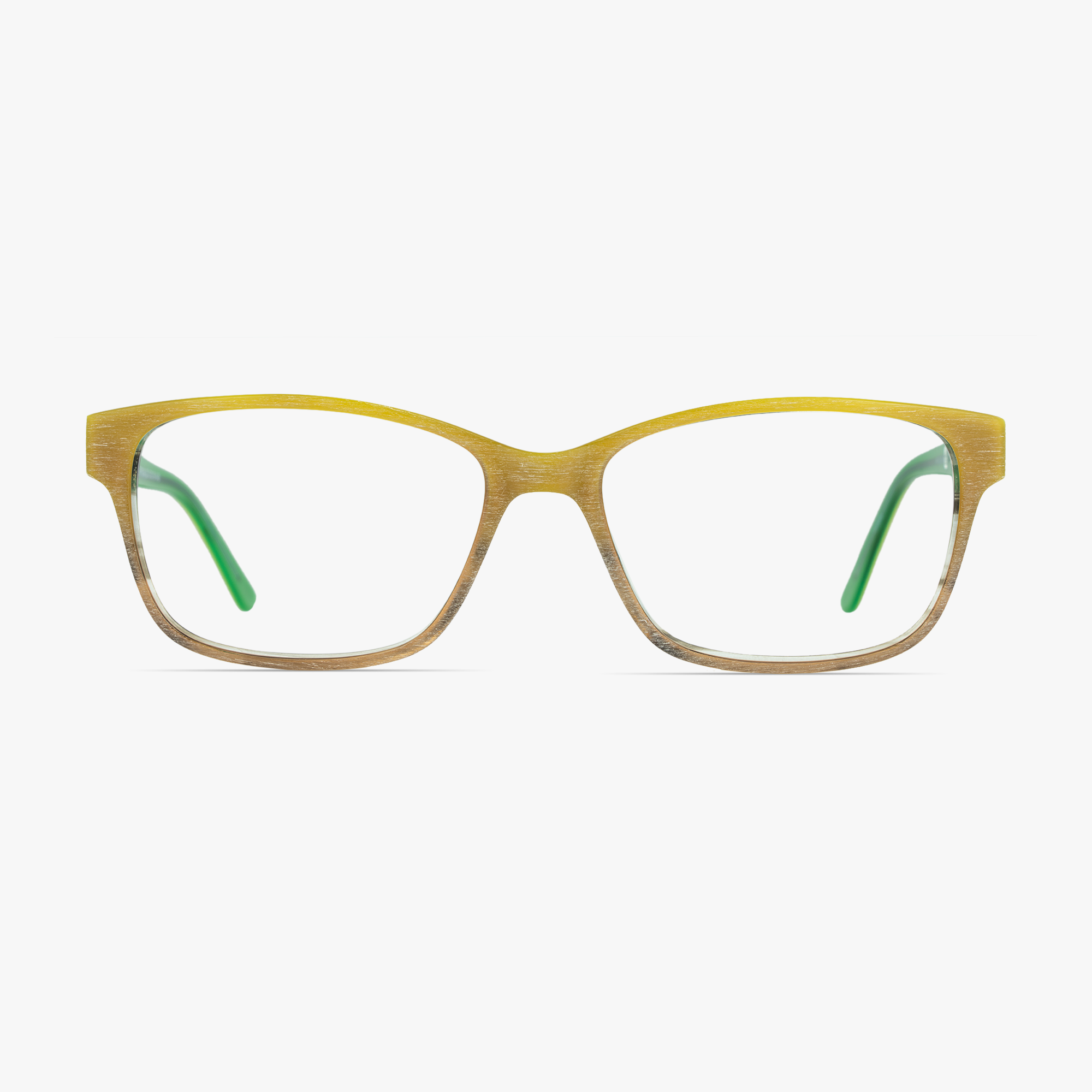 Sam Square Matcha Latte Glasses for men and women from FramesFoundry – Front View