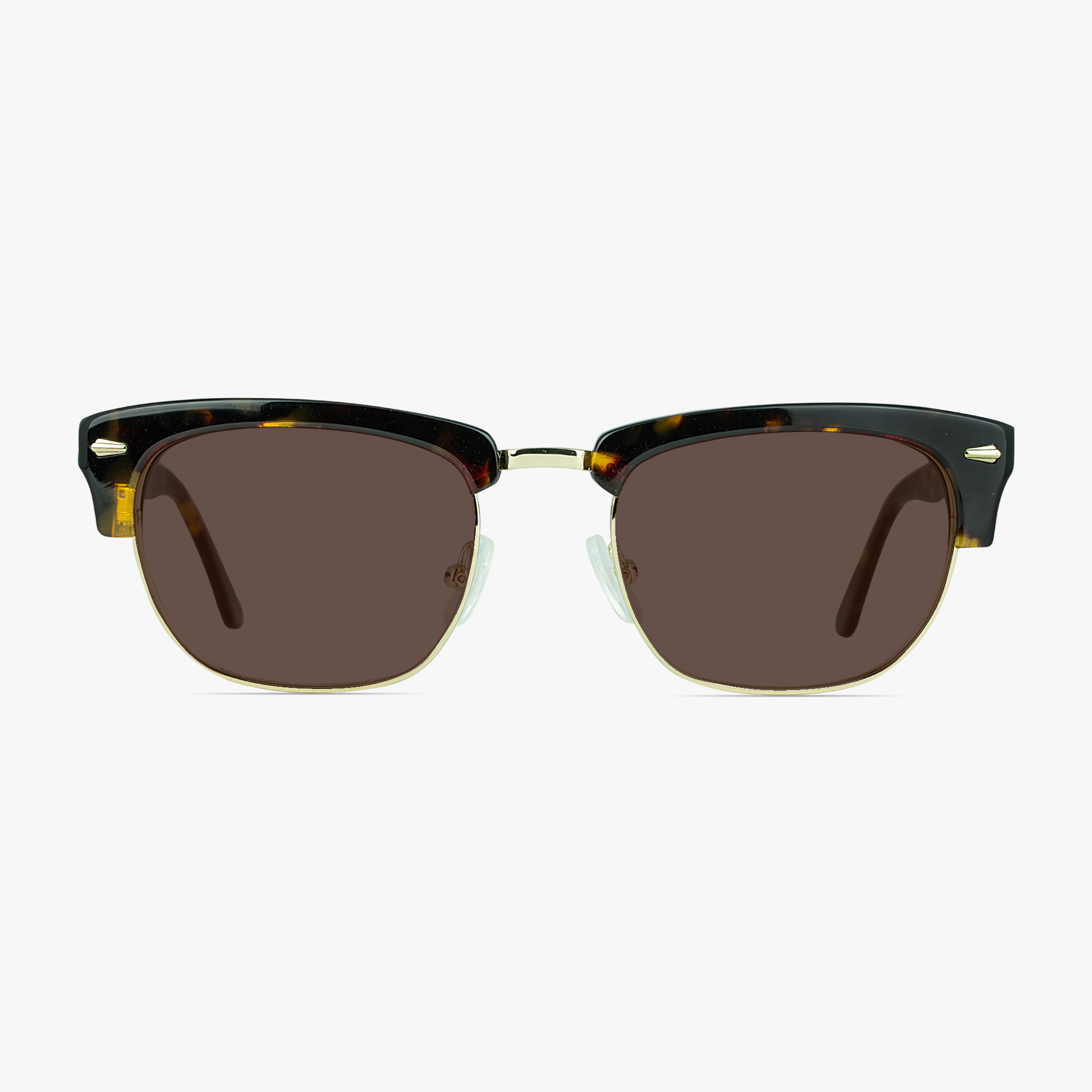 Grant Retro Tortoise Shell Mixed Material Sunglasses for Men by Framesfoundry - Front View