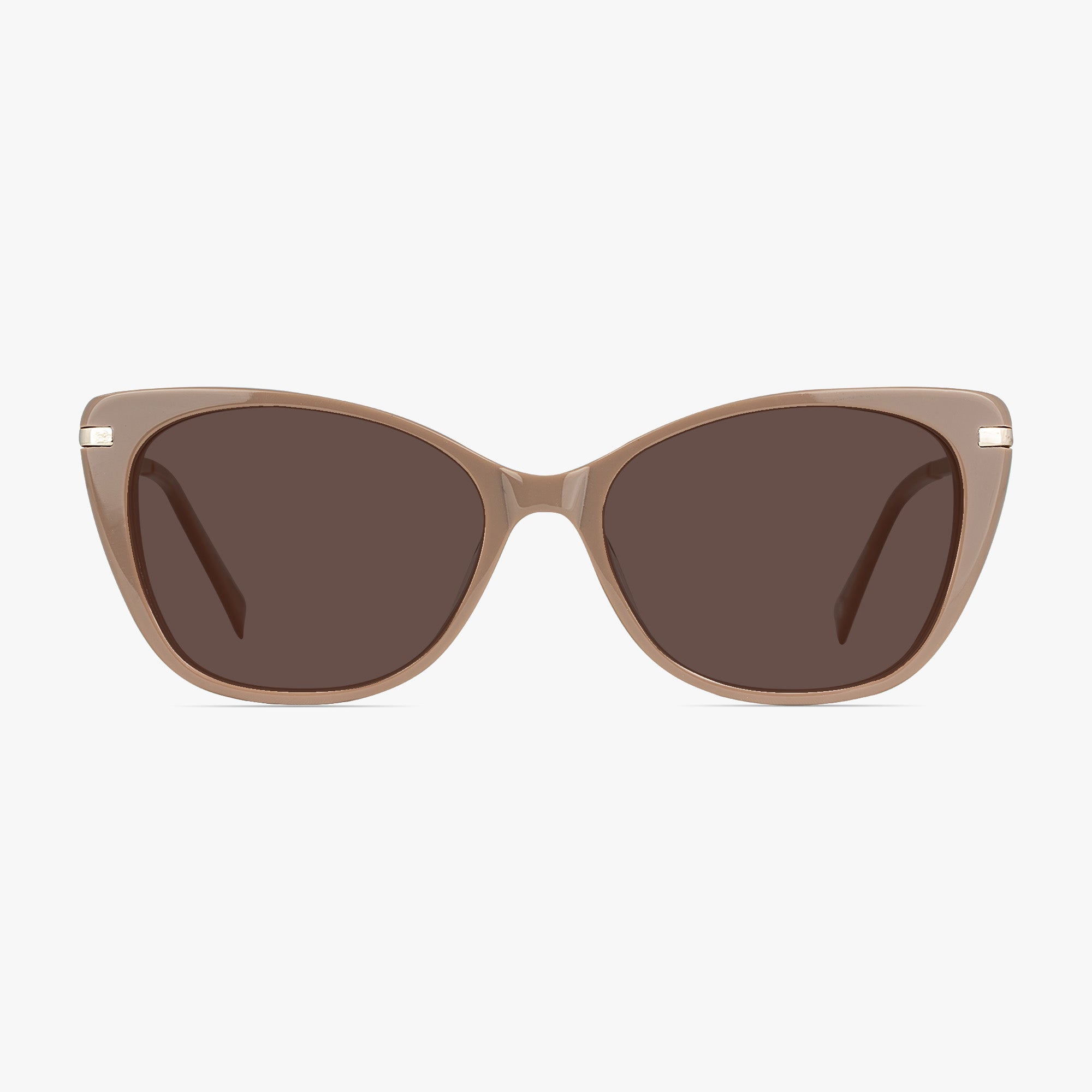 Lauren Cateye Cafe Cream Glasses for Women by Framesfoundry - Sunglasses Front View