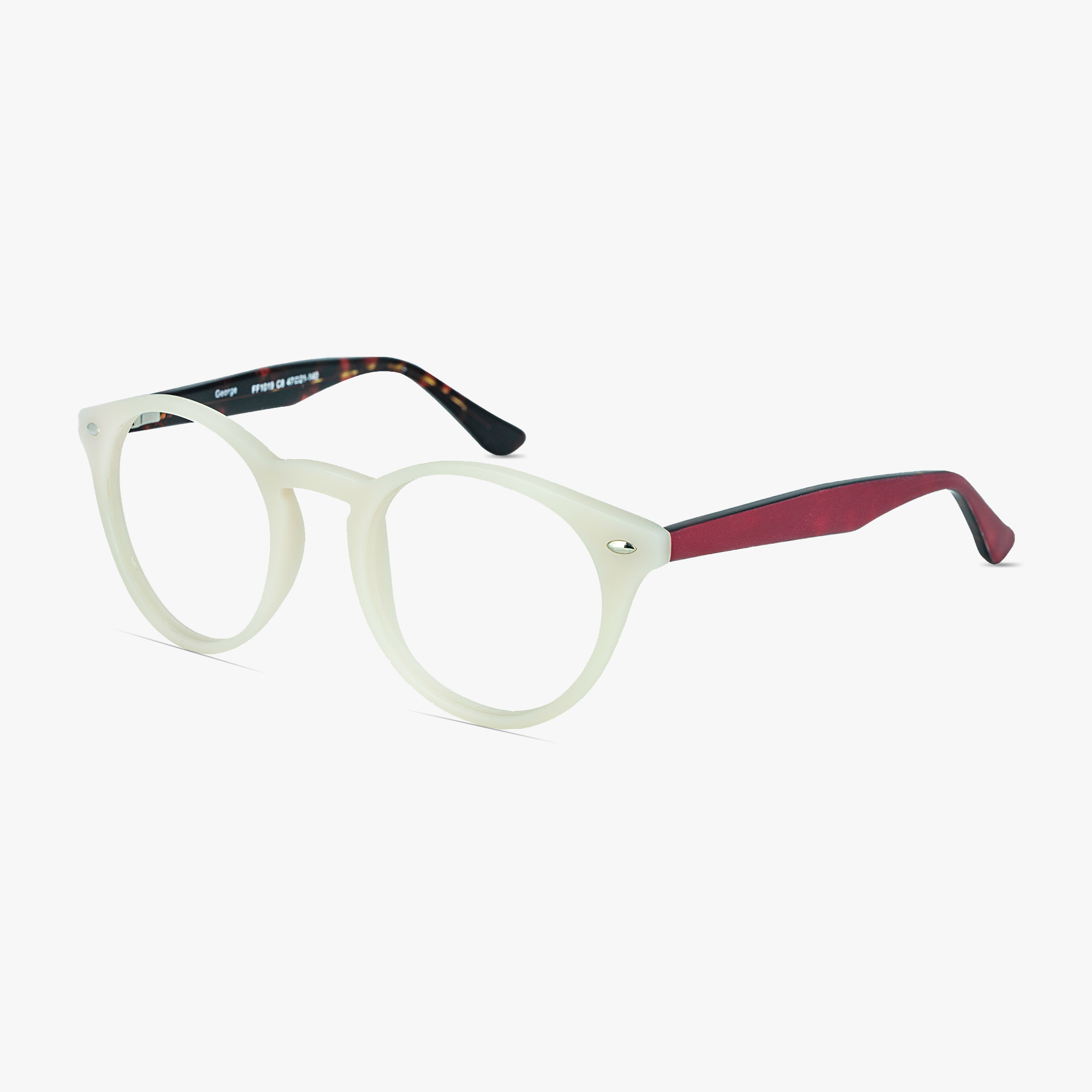 George Mink Tort Round Glasses for Women From Framesfoundry - Angle View