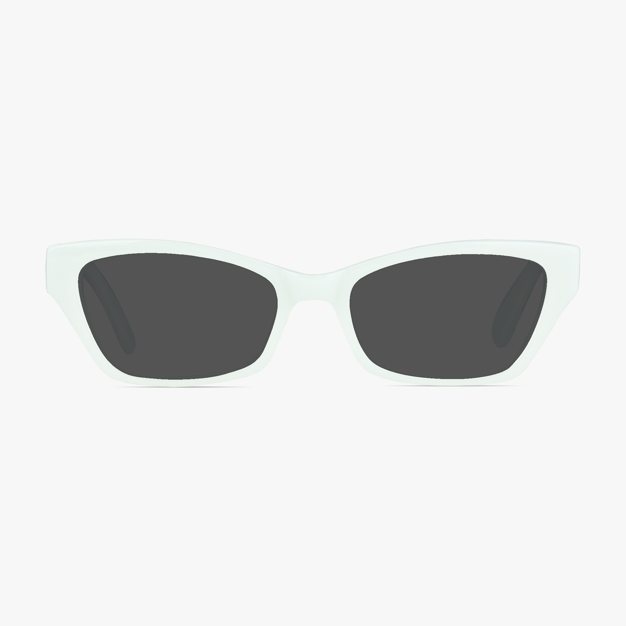 Josie White Cateye Sunglasses for Women from Framesfoundry - Front View