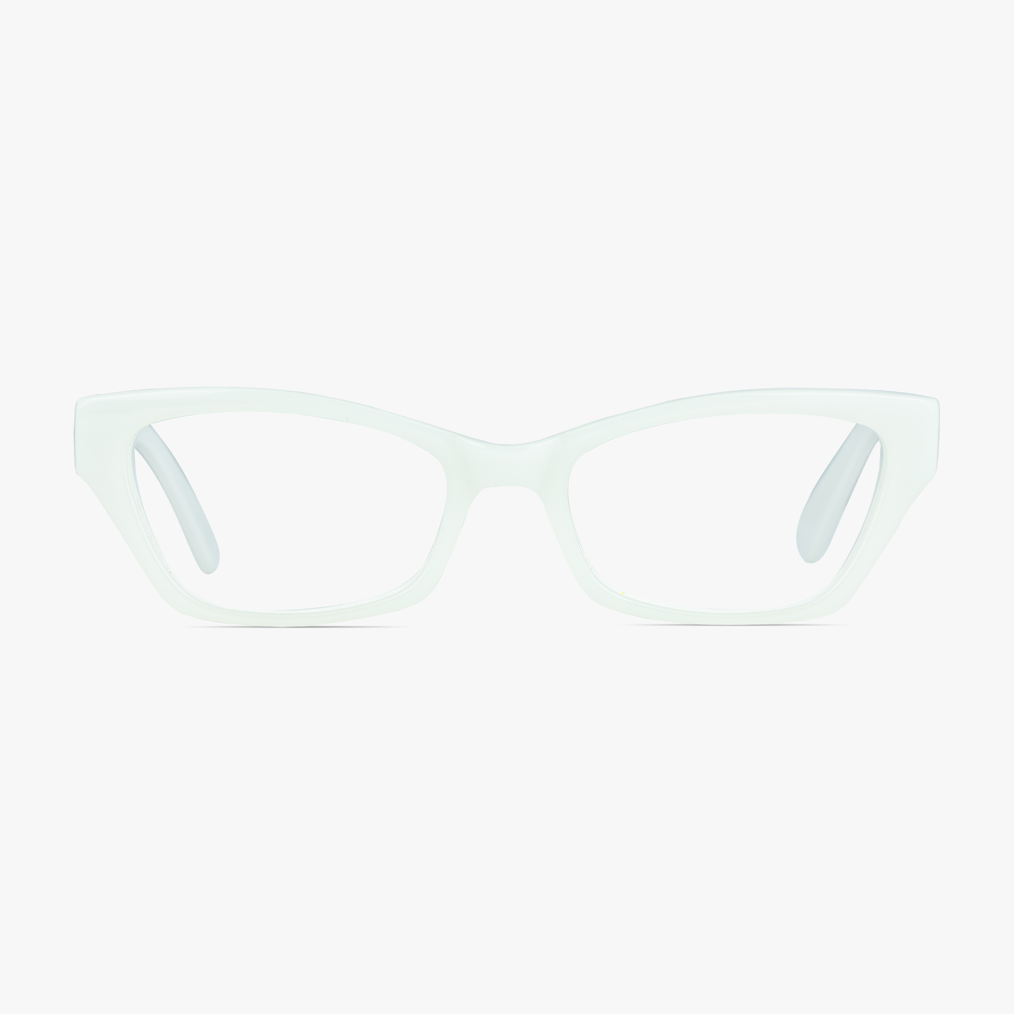 Josie White Cateye Glasses for Women from Framesfoundry - Front View