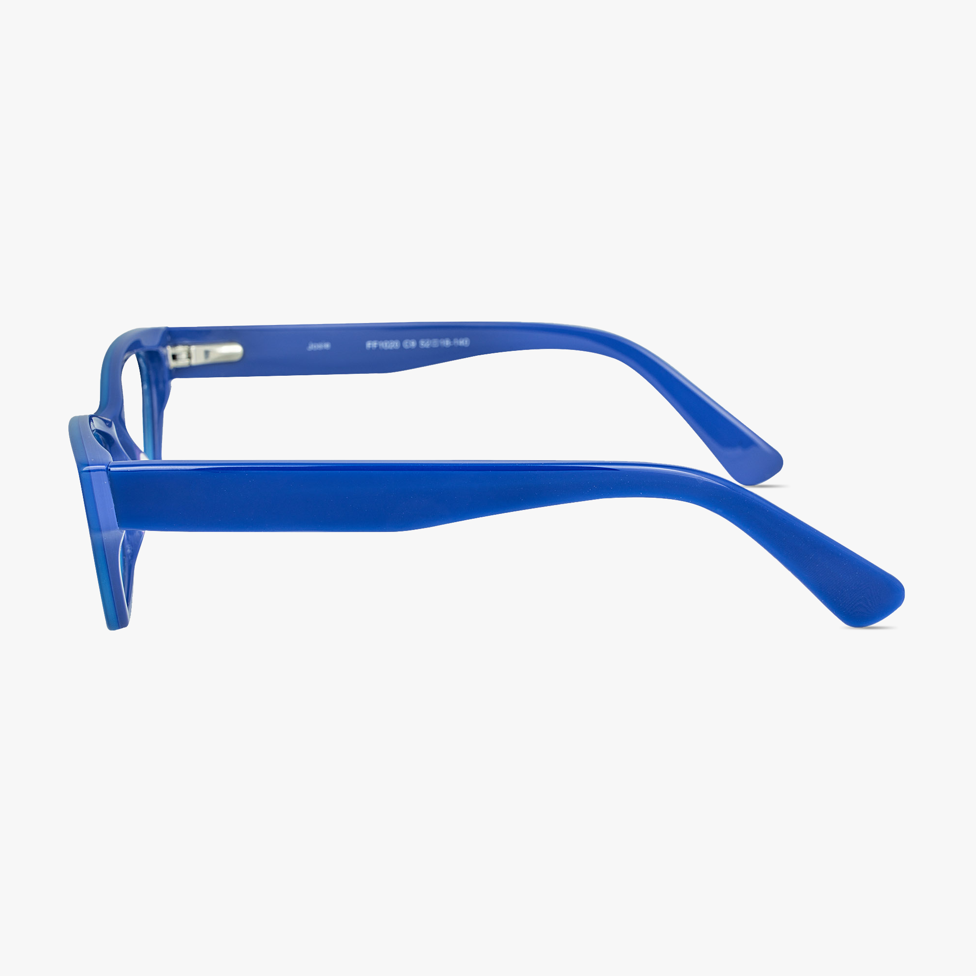 Josie Blue Cateye Glasses for Women from Framesfoundry - Side View