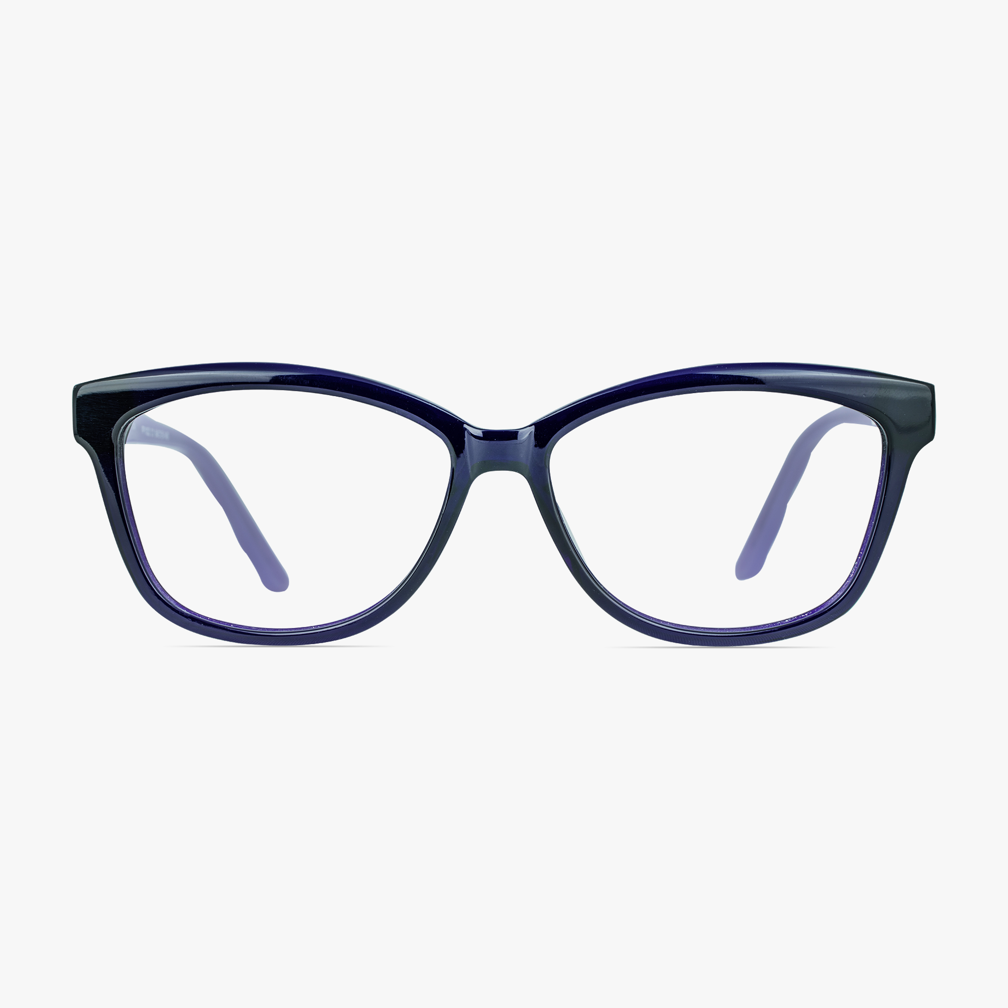 Cara Purple Cateye Glasses in Quality Acetate for Women by Framesfoundry - Front View