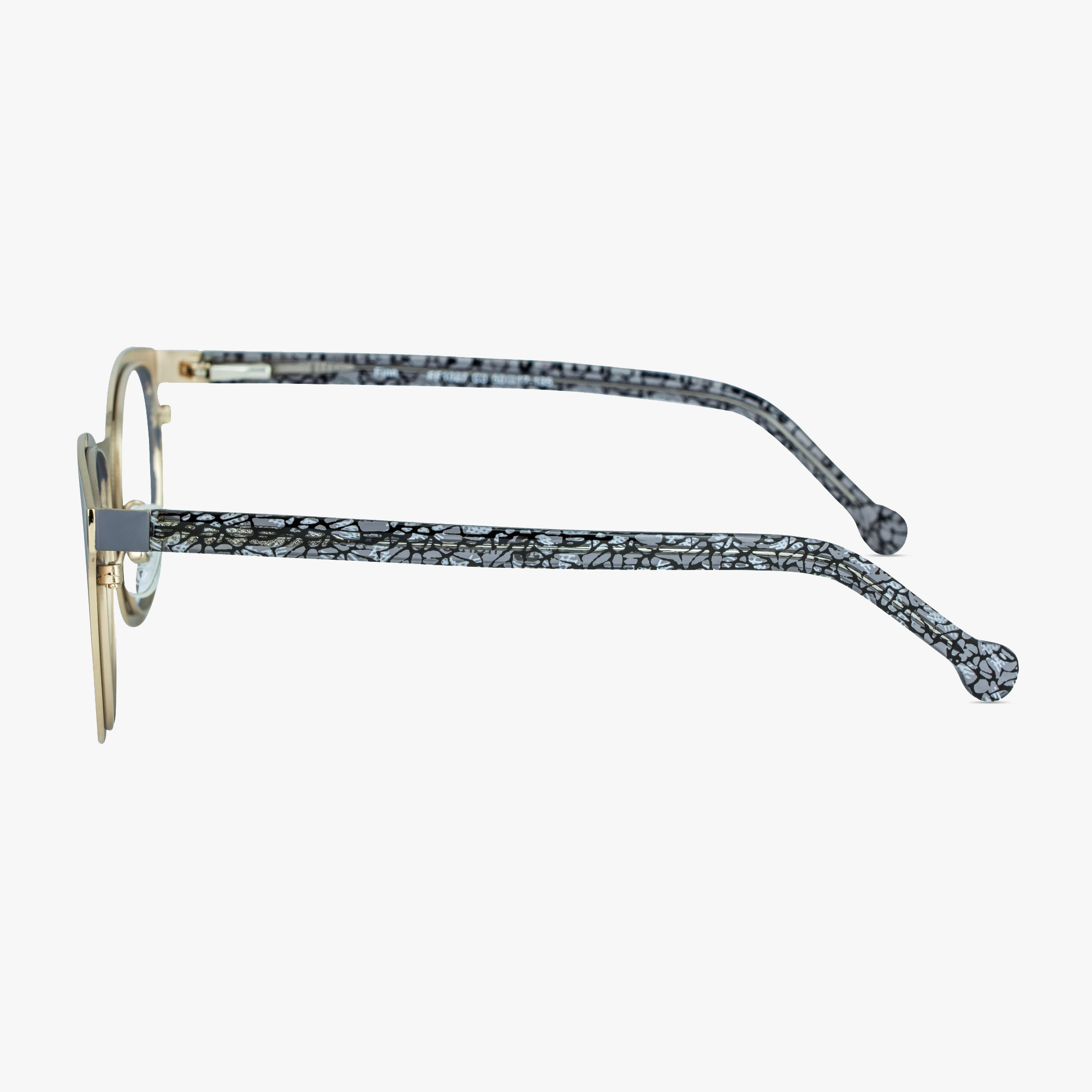 Finn Slate Stainless Steel Glasses for Men and Women from Framesfoundry - Side View