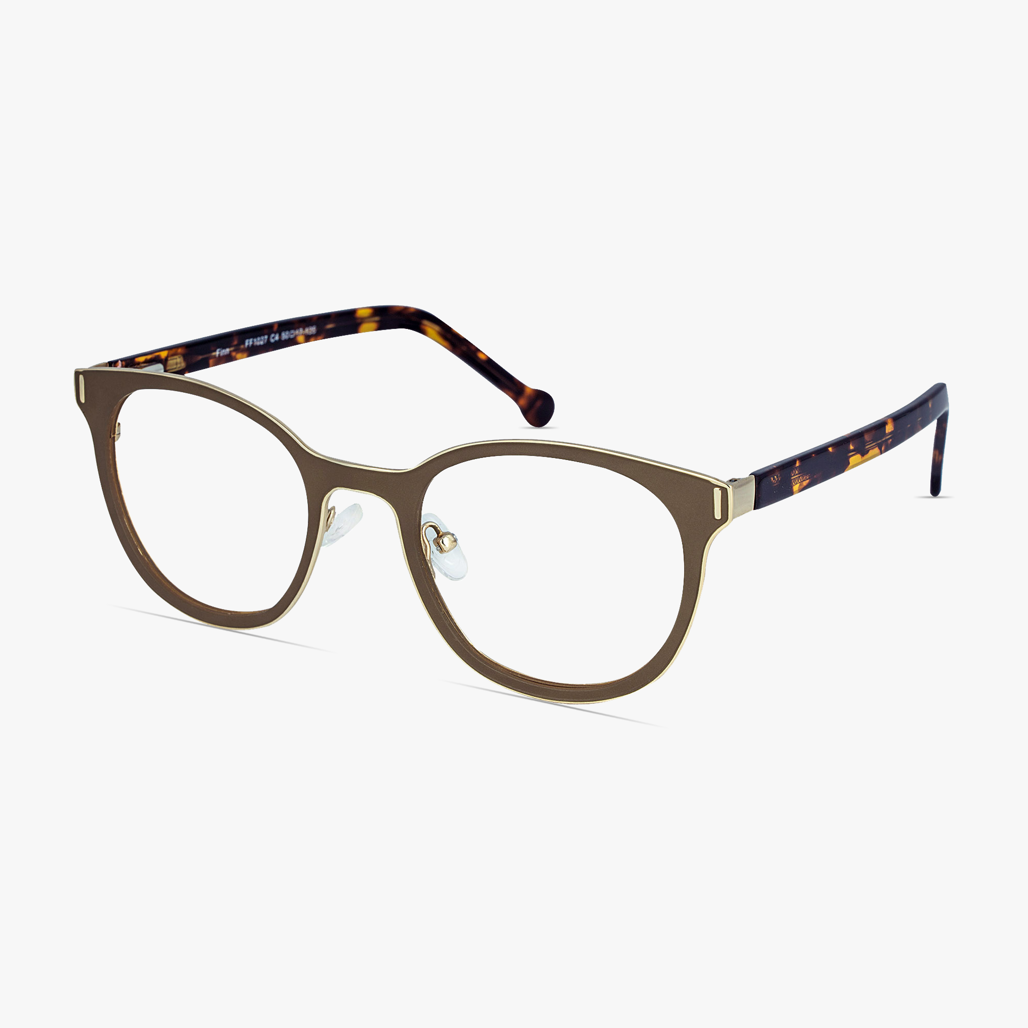 Finn Pebble Stainless Steel Glasses for Men and Women from Framesfoundry - Angle View