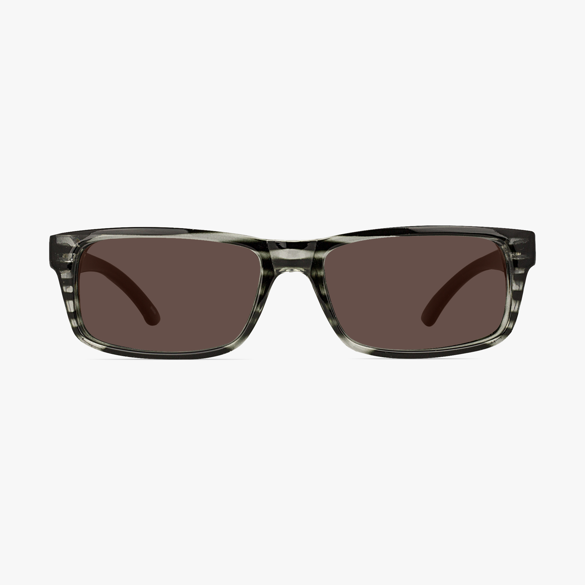 Icy 160 Rectangular Striped Urban Line Sunglasses for Men and Women from Framesfoundry - Front View