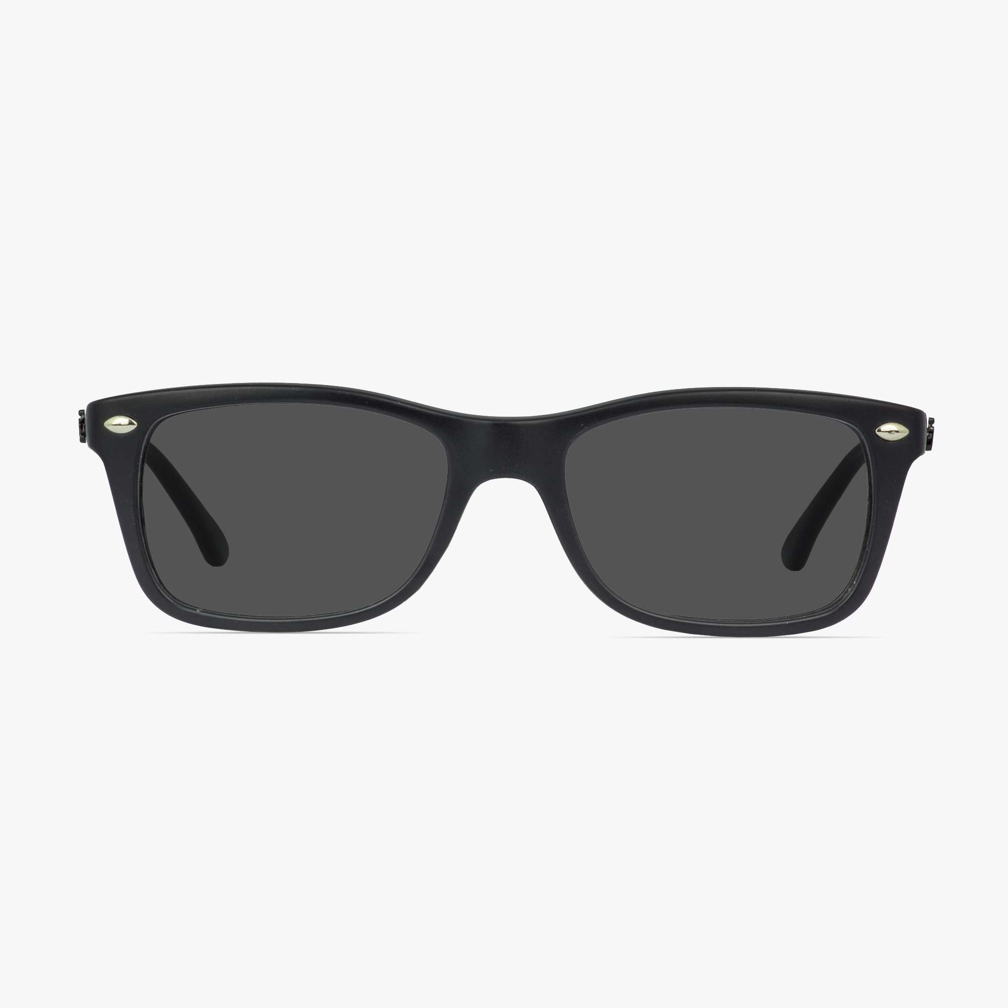 IWear 2040 Satin Black Sunglasses for Men or Women from Framesfoundry - Front View