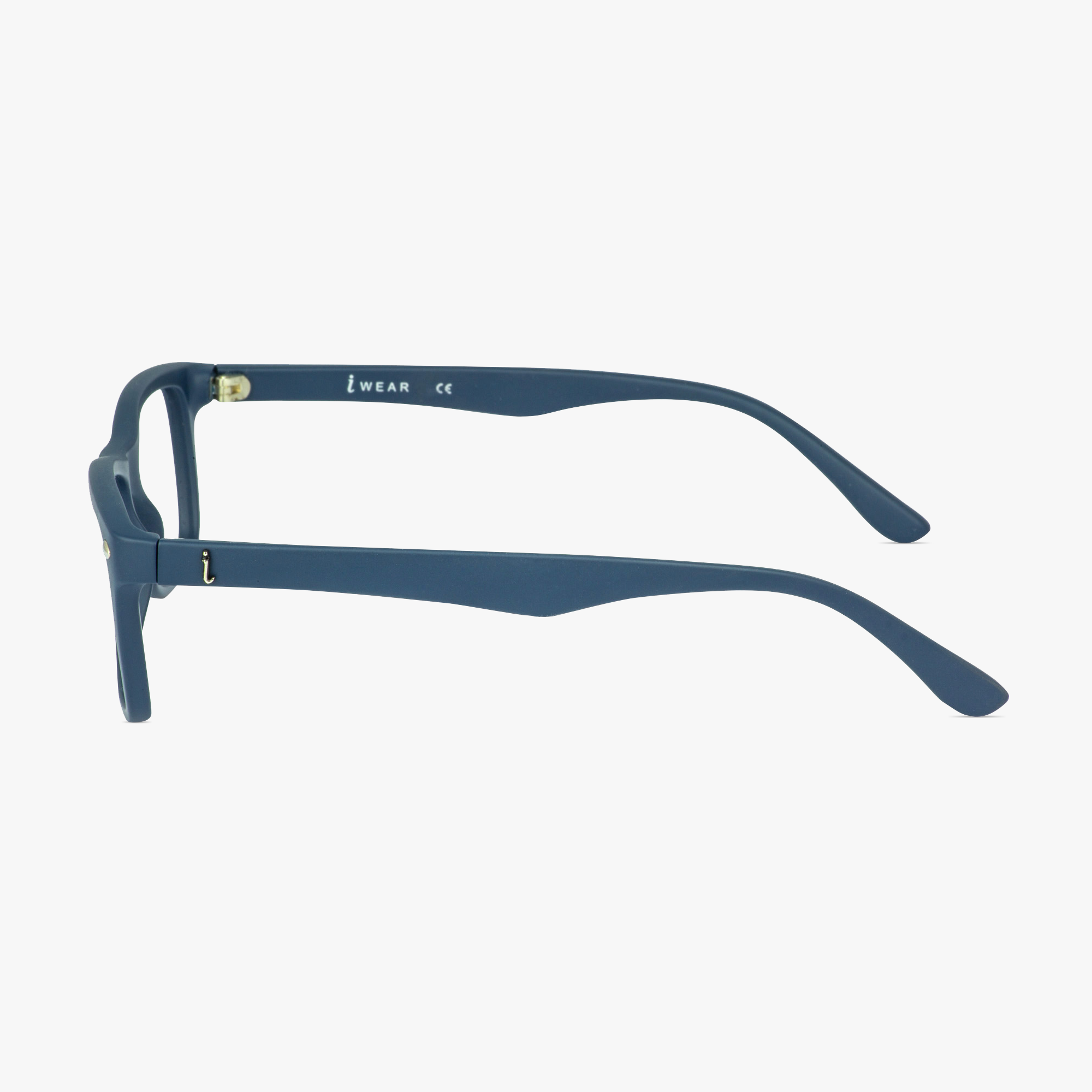 IWear 2040 Satin Ink Glasses for Men or Women from Framesfoundry - Side View