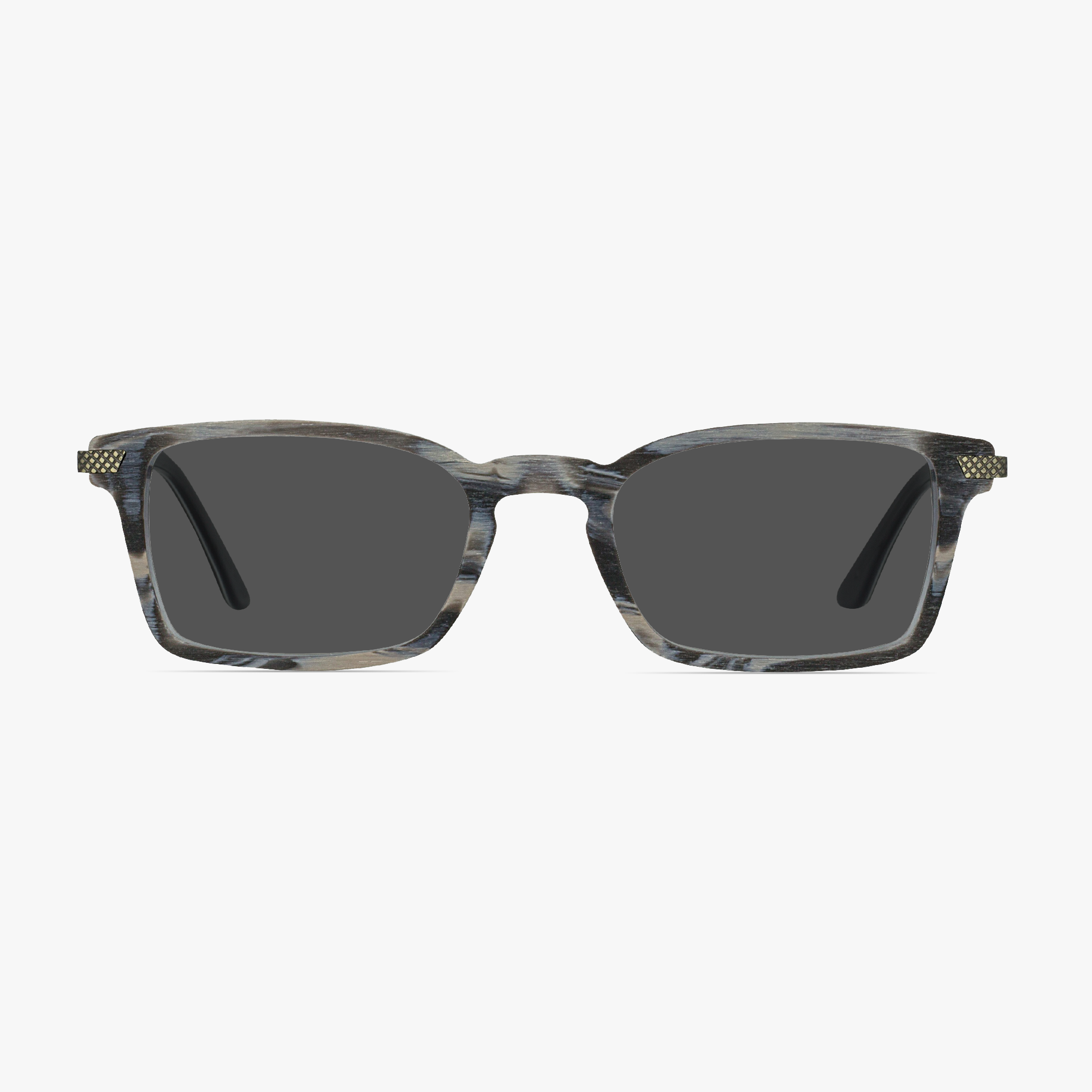 iWear 5082 Slate Bark Wood Finish Sunglasses for Men from Framesfoundry - Front View