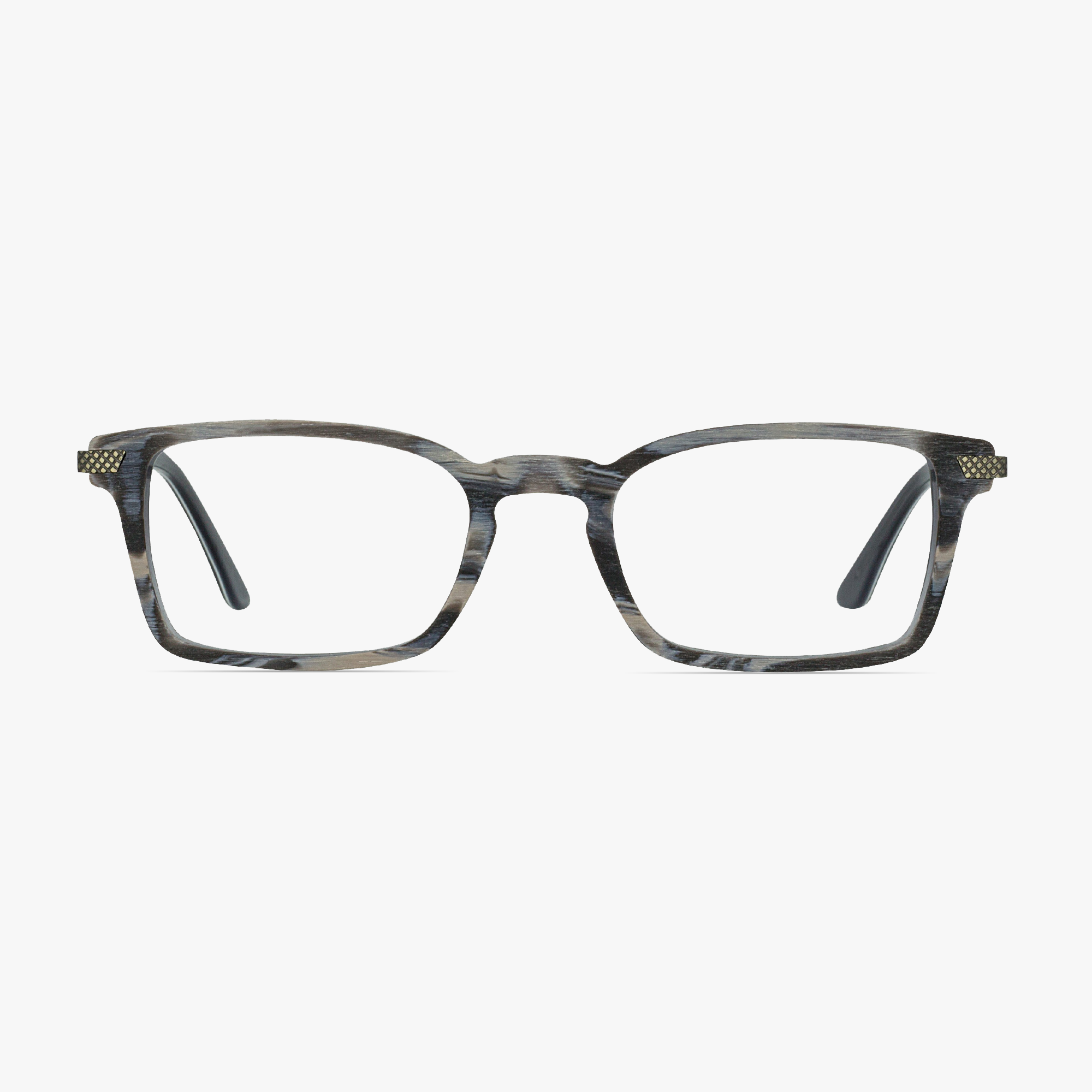 iWear 5082 Slate Bark Wood Finish Glasses for Men from Framesfoundry - Front View