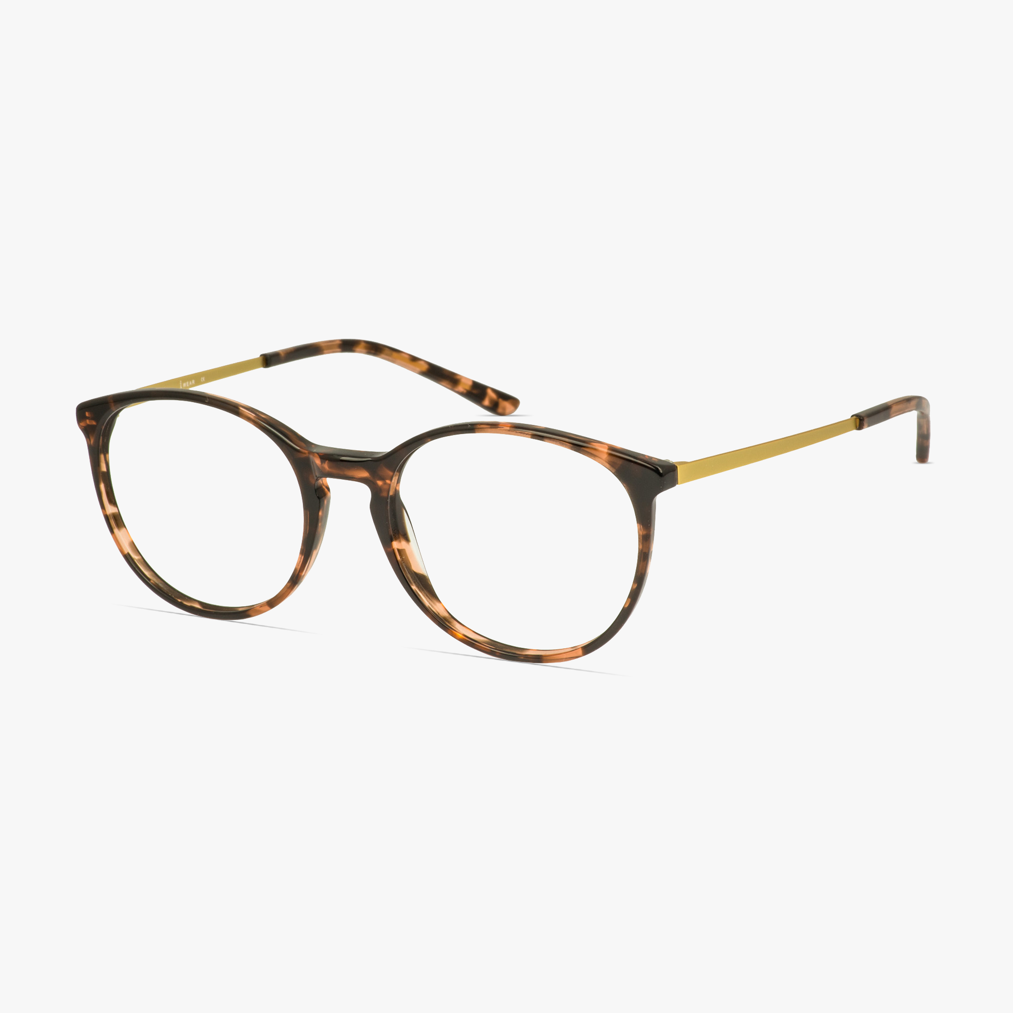 IWear 5083 Tortoiseshell Spiral Glasses for Men and Women from Framesfoundry - Angle View