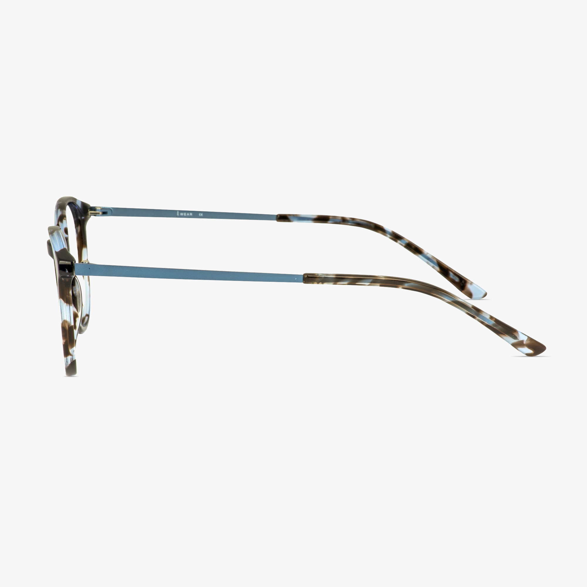 IWear 5083 Azure Spiral Glasses for Men and Women from Framesfoundry - Side View