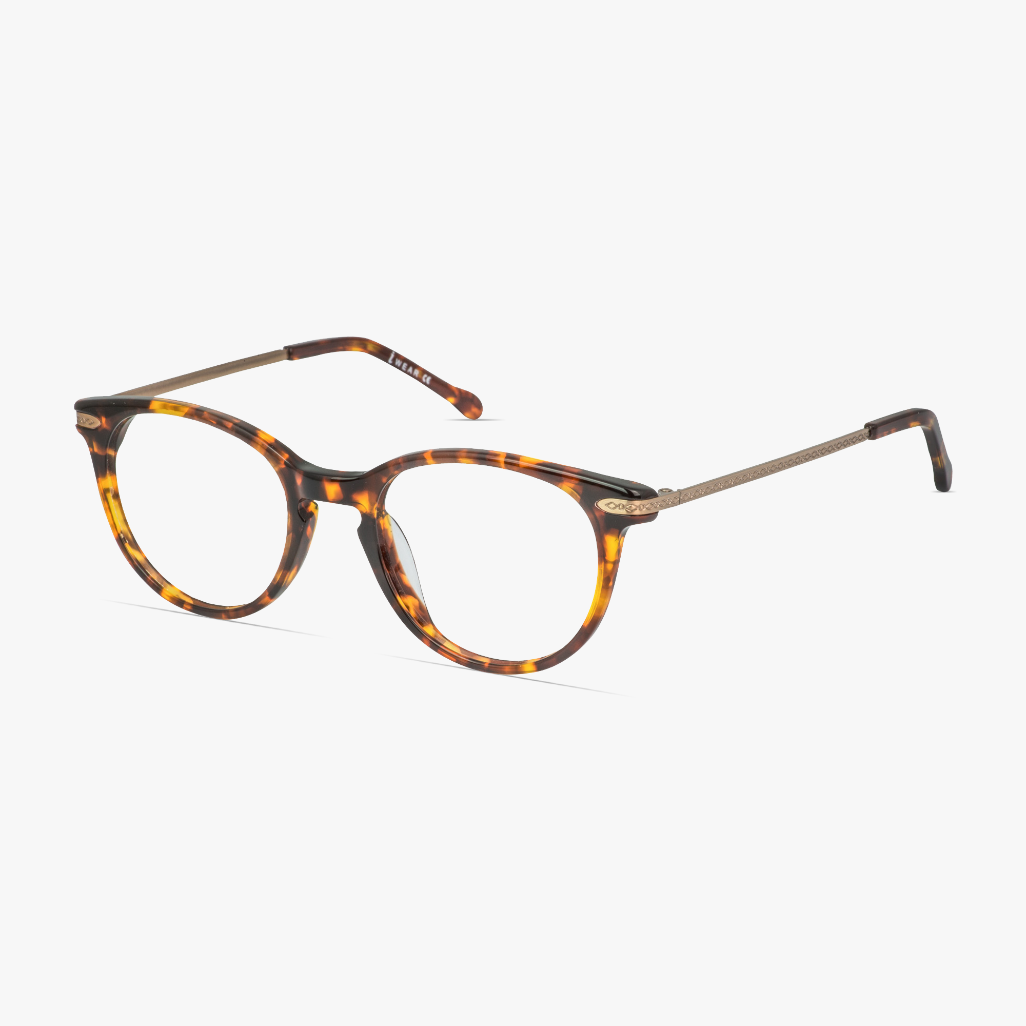 IWEAR 5085 Hazelnut Glasses for Men and Women from Framesfoundry - Angle View