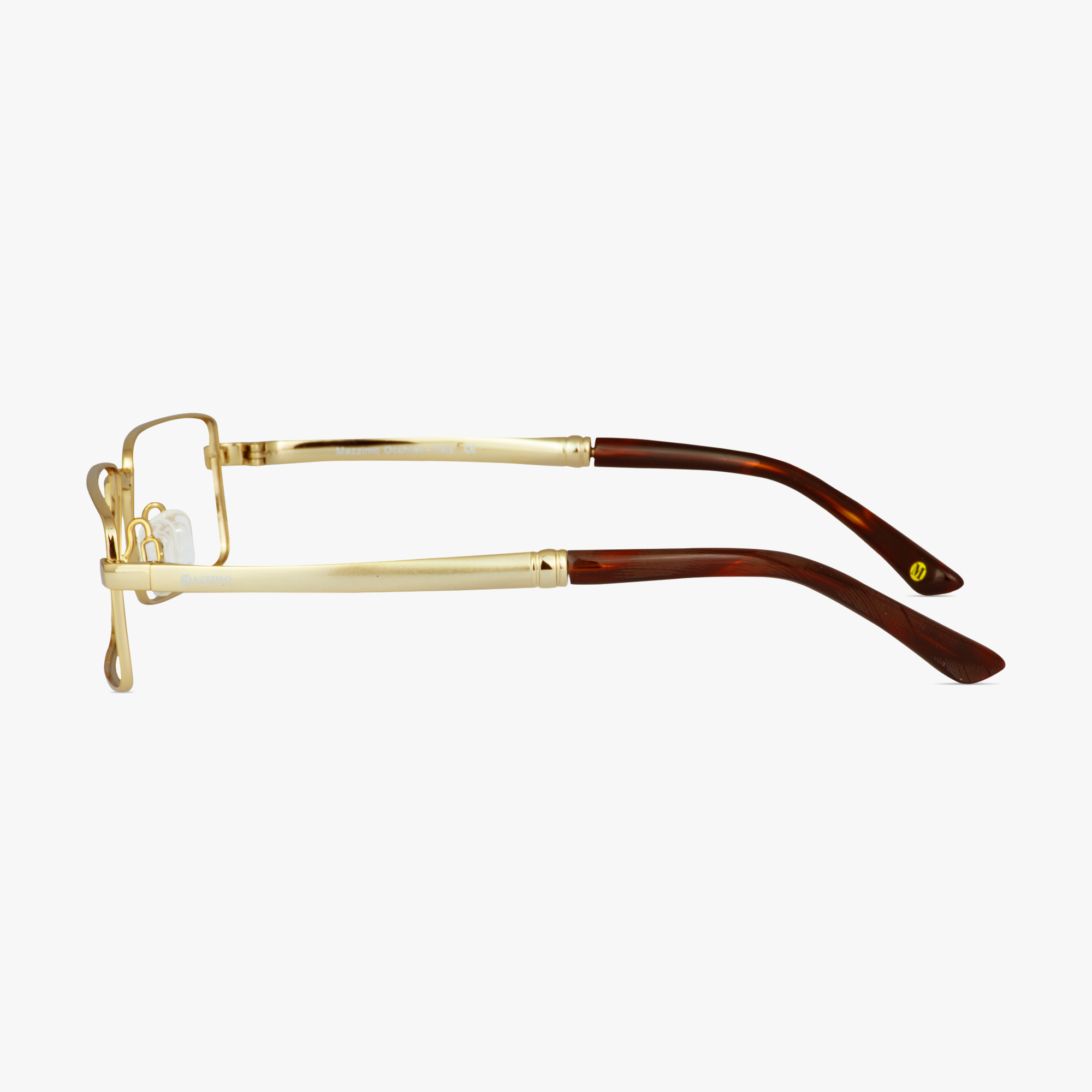 Mazzimo Occhiali Gold MA1090 Titanium Glasses for Men from Framesfoundry - Side View