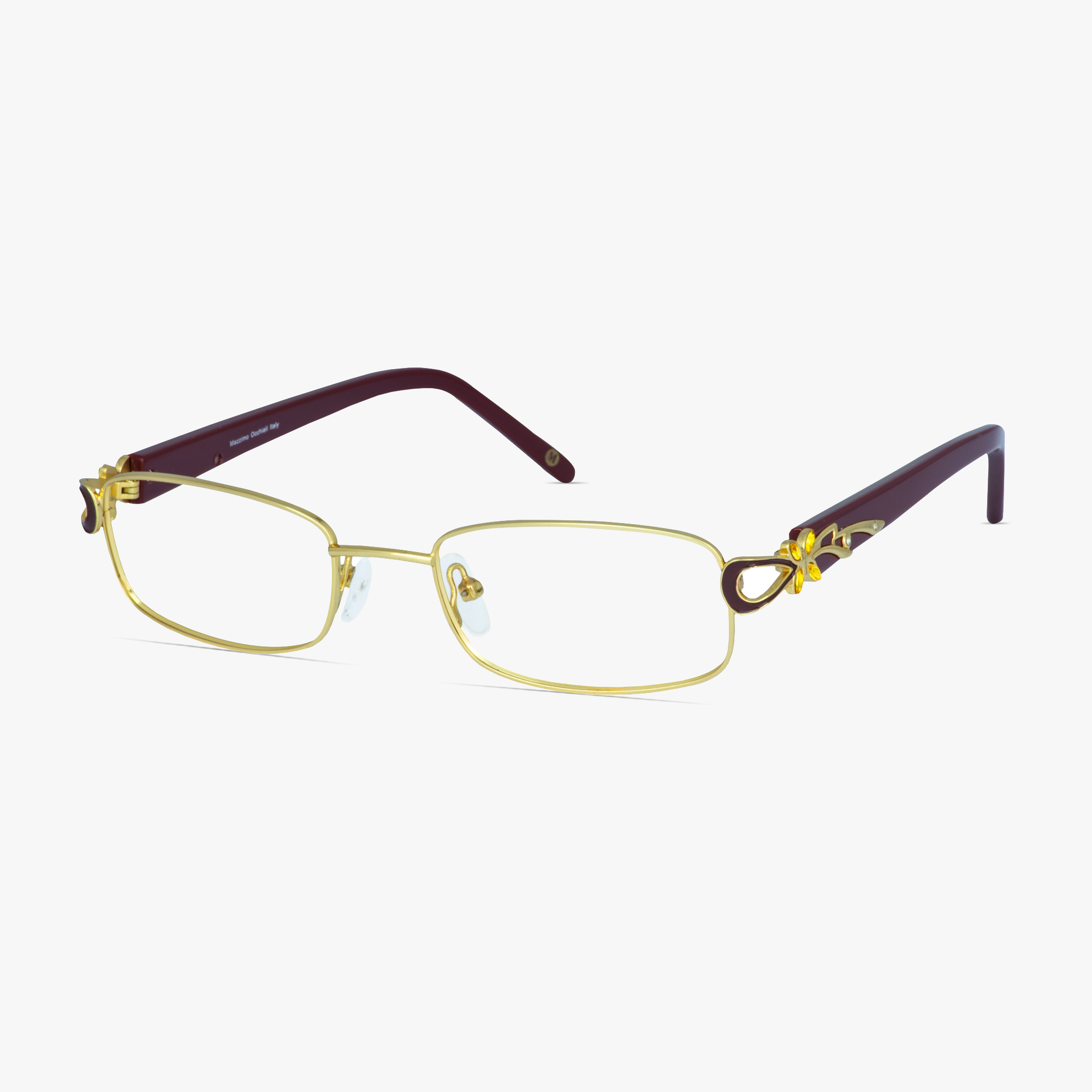 Mazzimo Occhiali Gold MA2167 Glasses for Women by FramesFoundry - Angle view