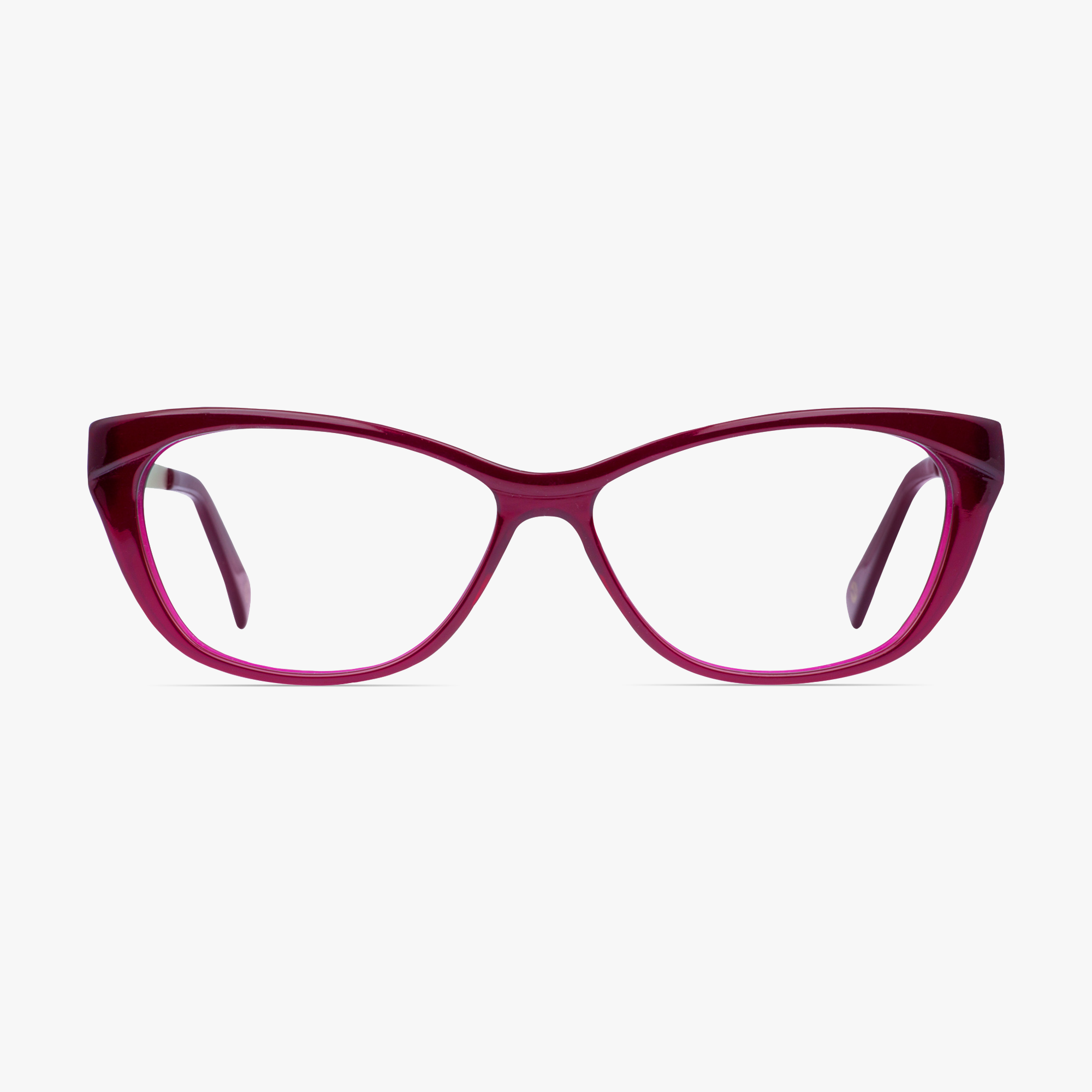 Mazzimo Occhiali Brown MA2210 Cateye Sunglasses from FramesFoundry - Front viewMazzimo Occhiali Burgundy MA2210 Cateye Glasses from FramesFoundry - Front view