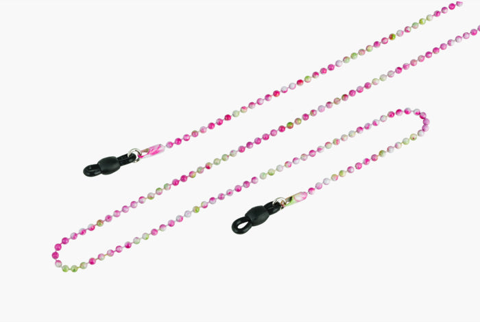 Bead Chain in Pink for Glasses by Framesfoundry