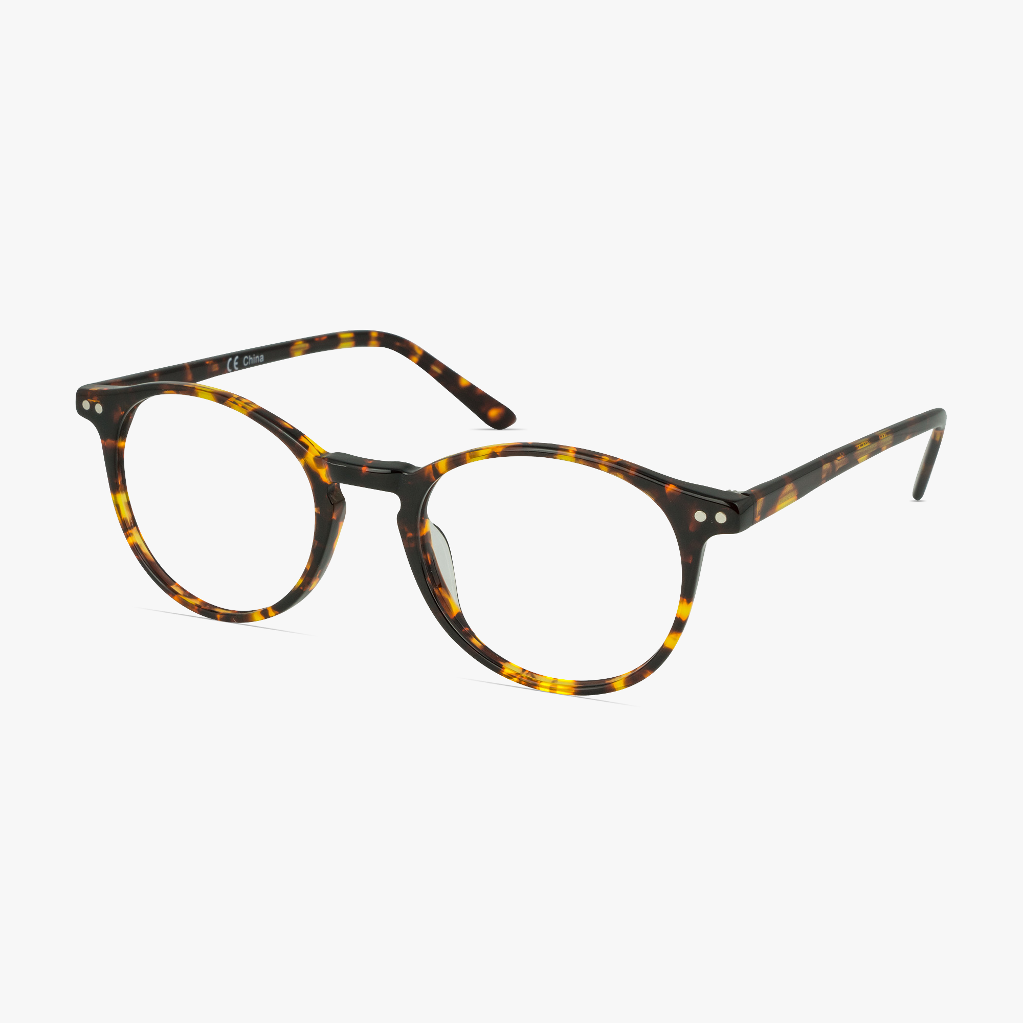 Liverpool Tortoise Shell Round Glasses for Men and Women from Framesfoundry - angle View