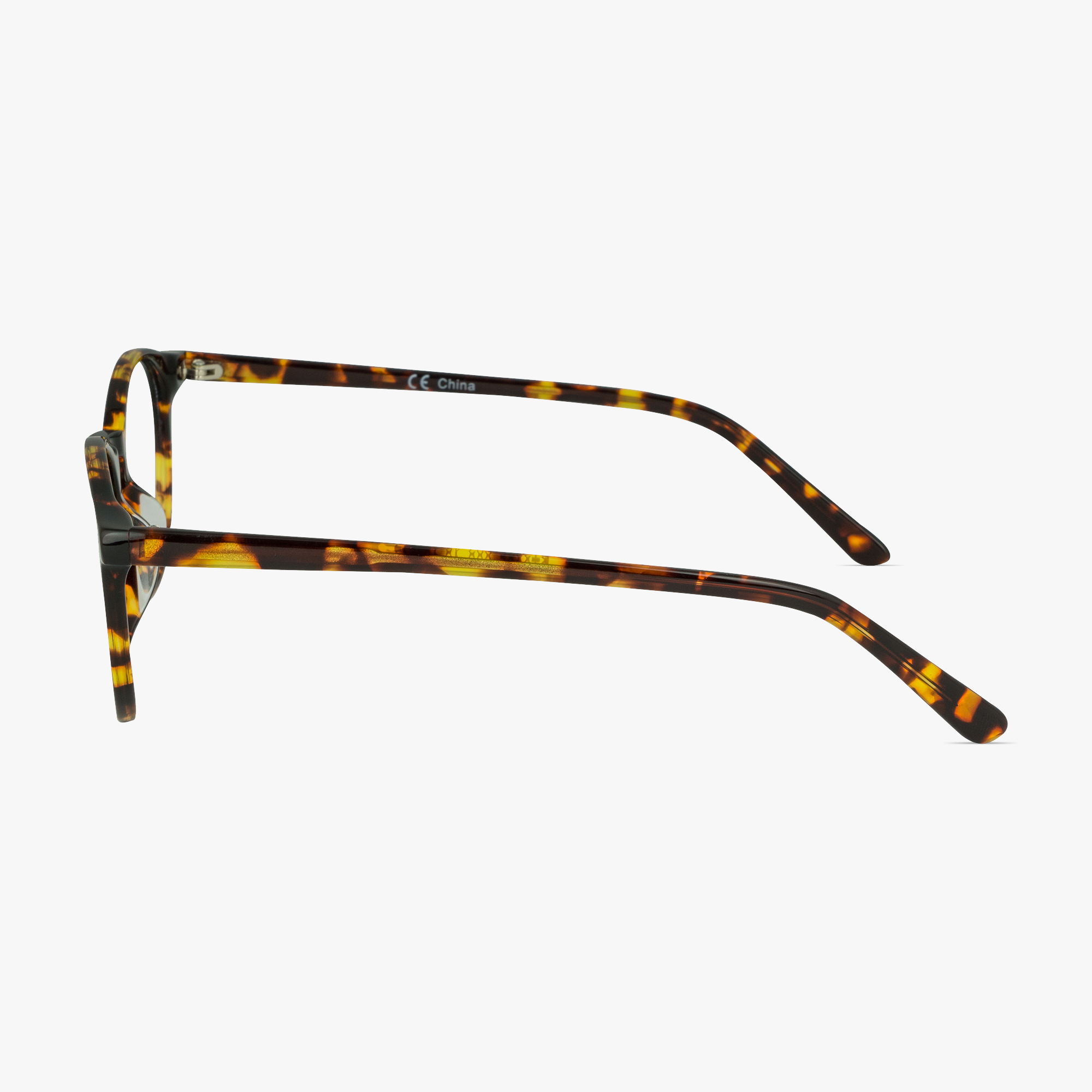 Liverpool Tortoise Shell Round Glasses for Men and Women from Framesfoundry - side View