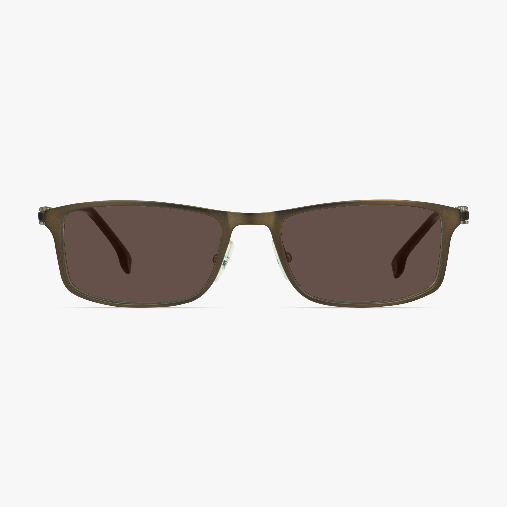 Cerruti 1881 CE6078 Brown Rectangular Sunglasses for Men from Framesfoundry - Front View
