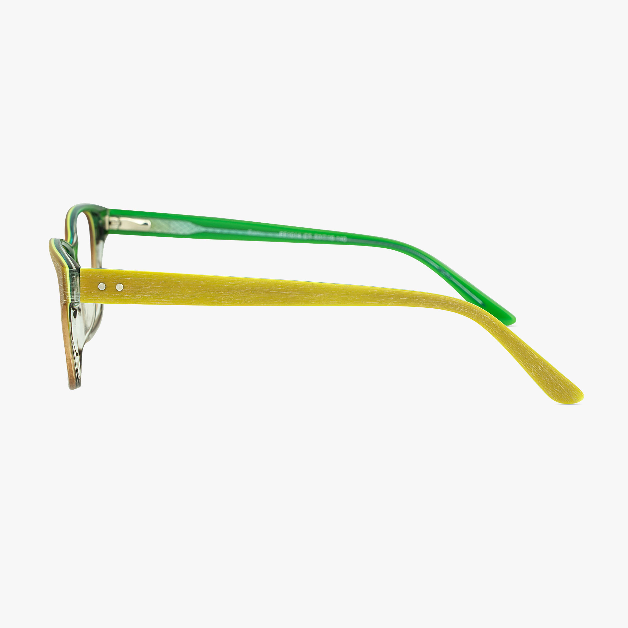 Sam Square Matcha Latte Glasses for men and women from FramesFoundry – Side View