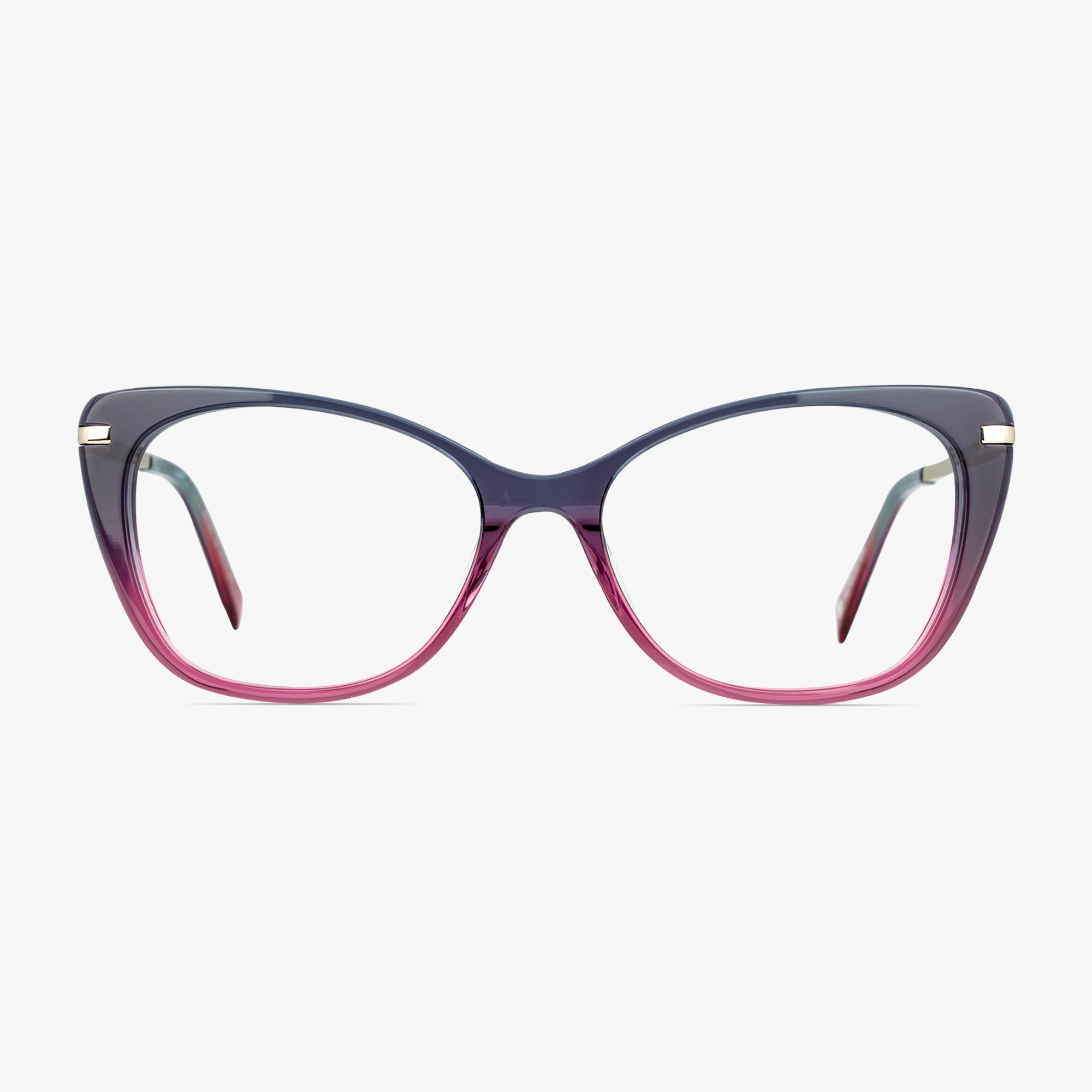 Lauren Cateye Purple Rain Glasses for Women by Framesfoundry - Front View