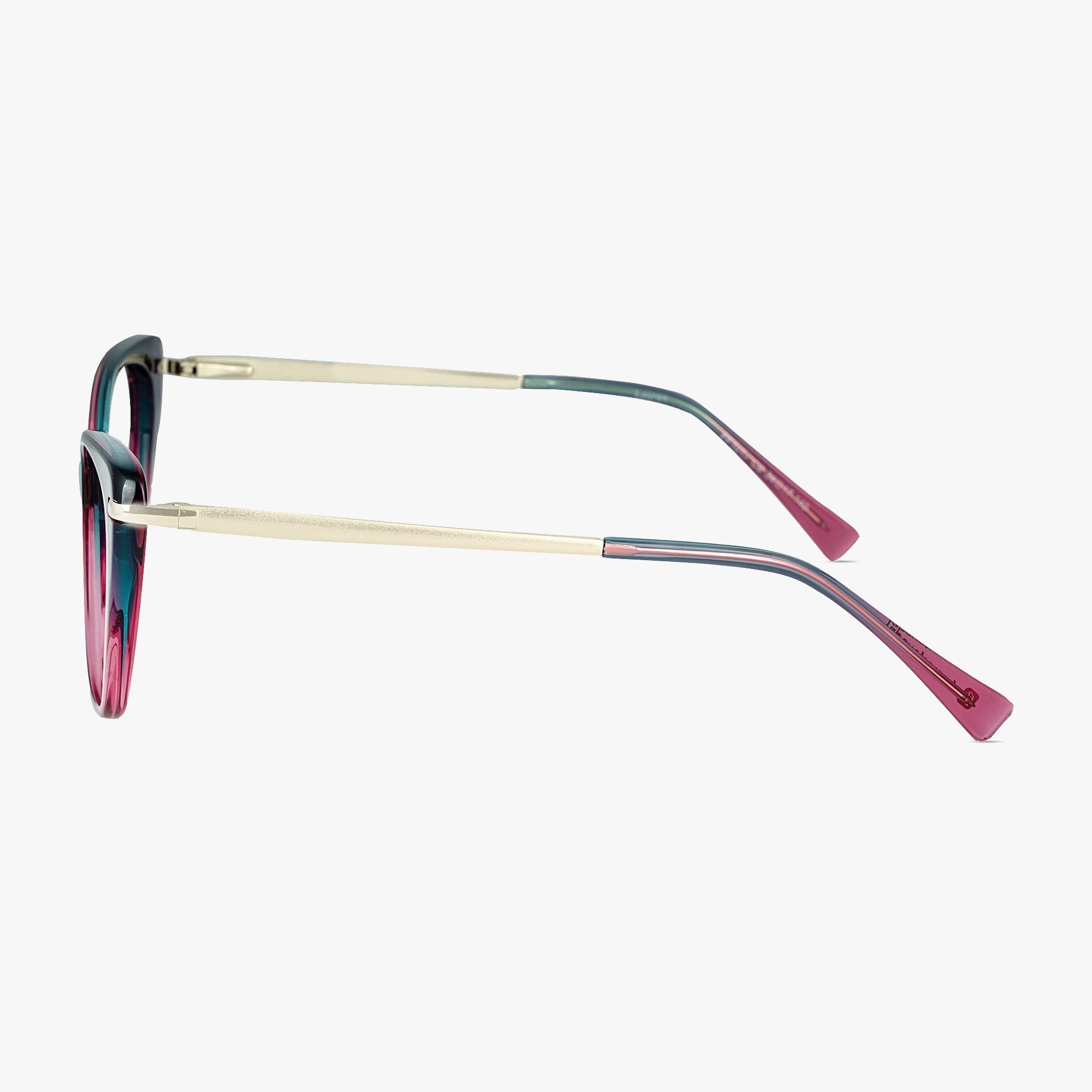 Lauren Cateye Purple Rain Glasses for Women by Framesfoundry - Side View