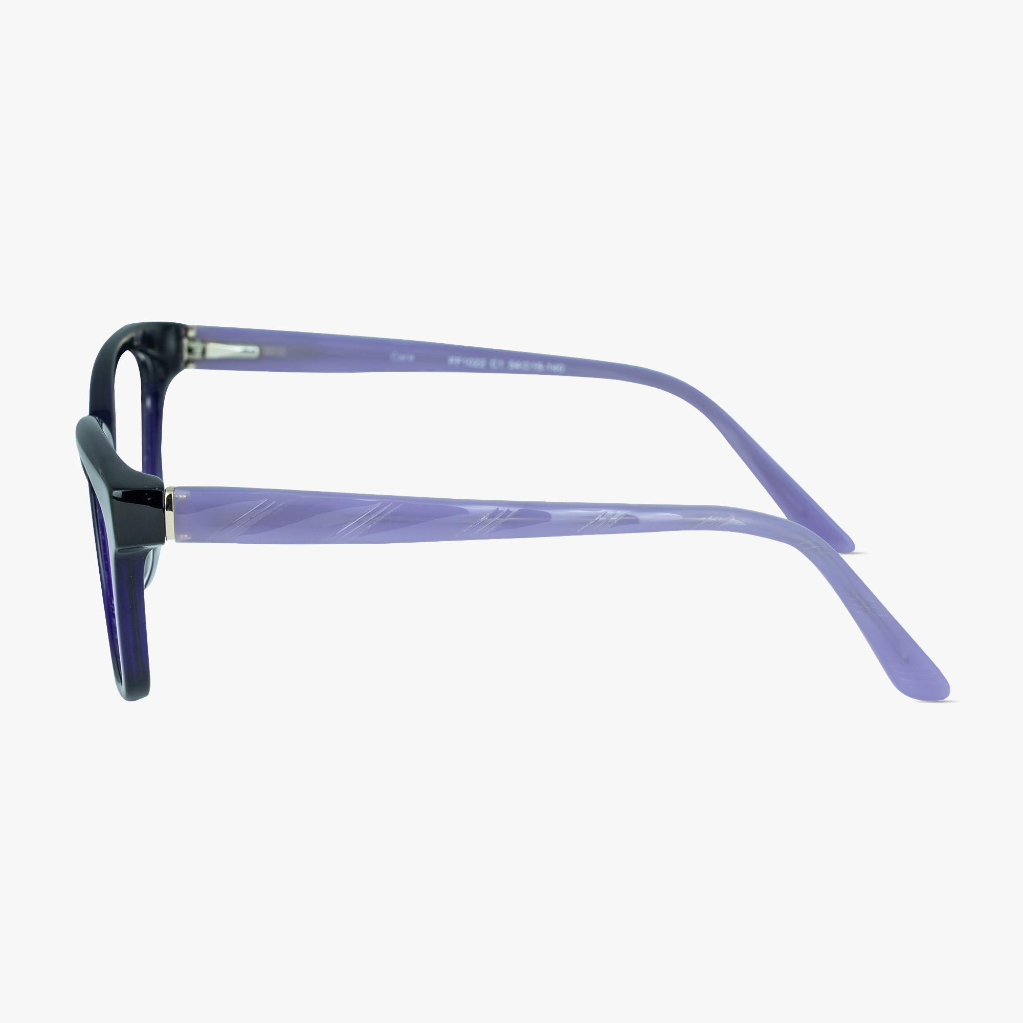 Cara Purple Cateye Glasses in Quality Acetate for Women by Framesfoundry - Side View