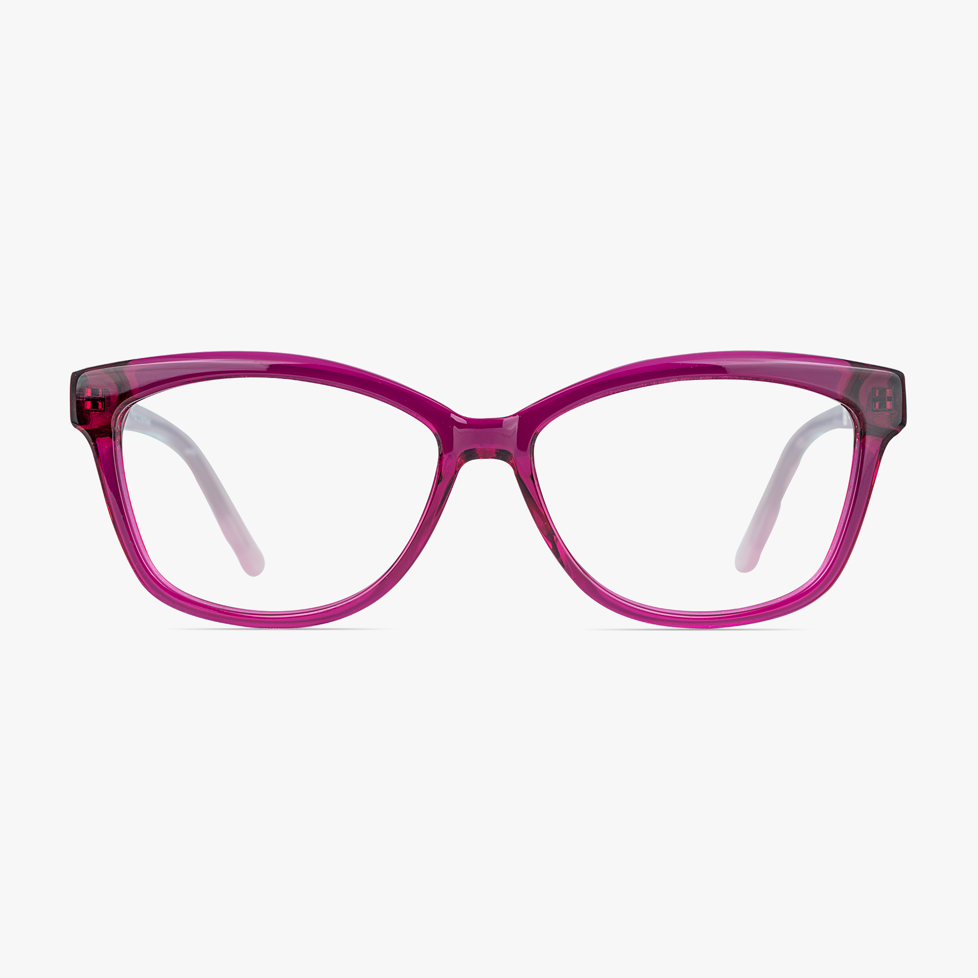 Cara Pink Cateye Glasses in Quality Acetate for Women by Framesfoundry - Front View