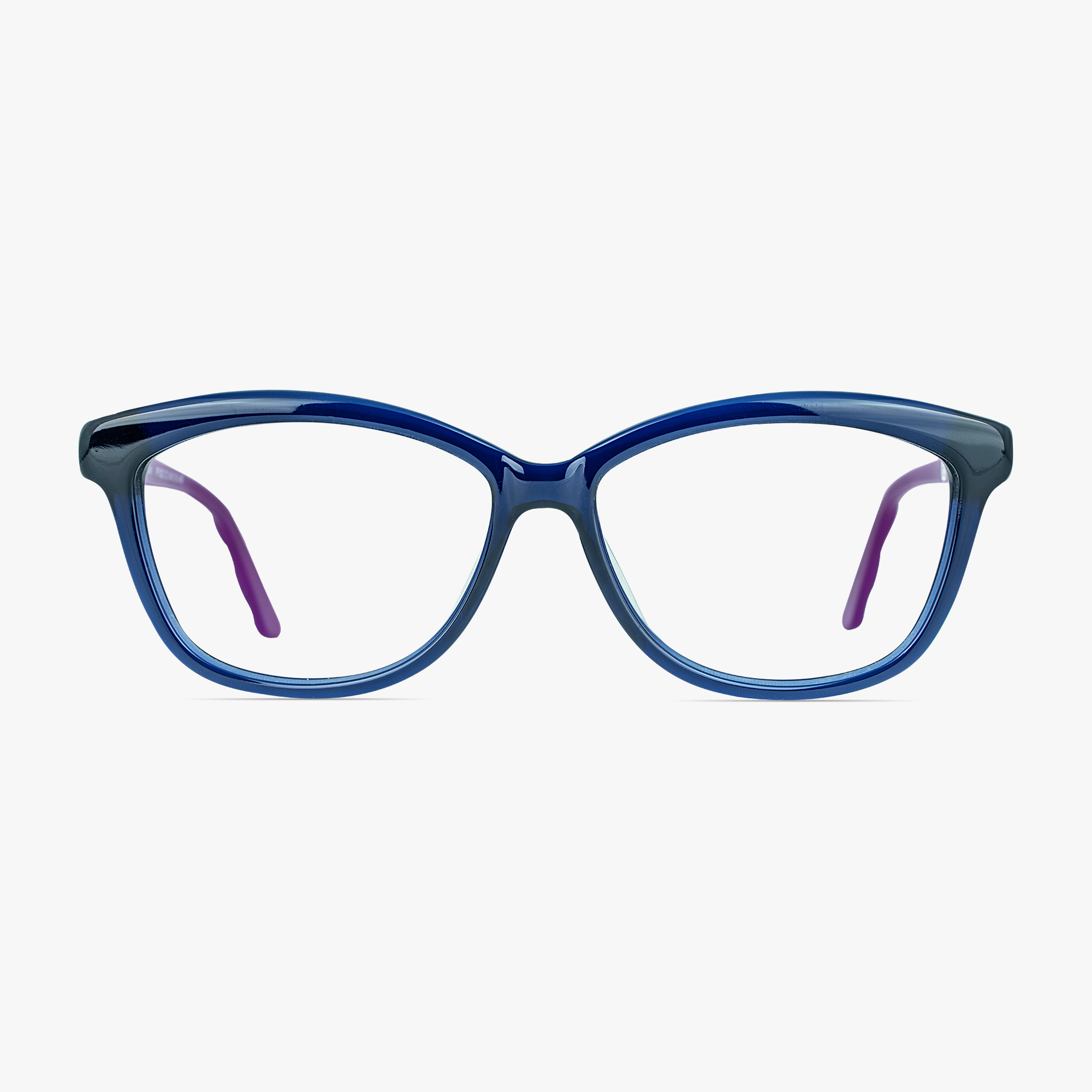 Cara Navy Cateye Glasses in Quality Acetate for Women by Framesfoundry - Front View
