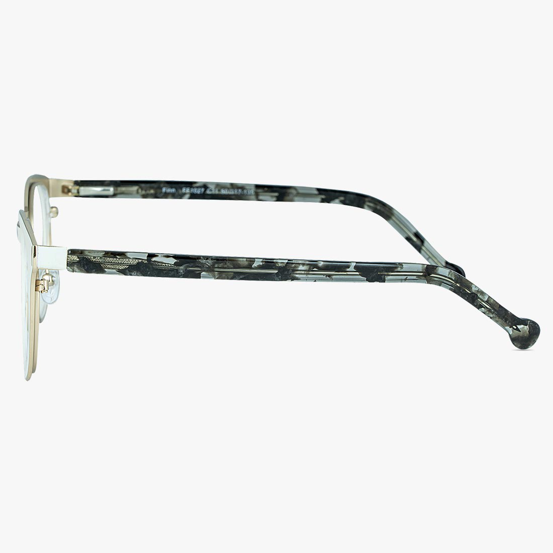 Finn Chalk White Stainless Steel Sunglasses for Men and Women from Framesfoundry - Side View