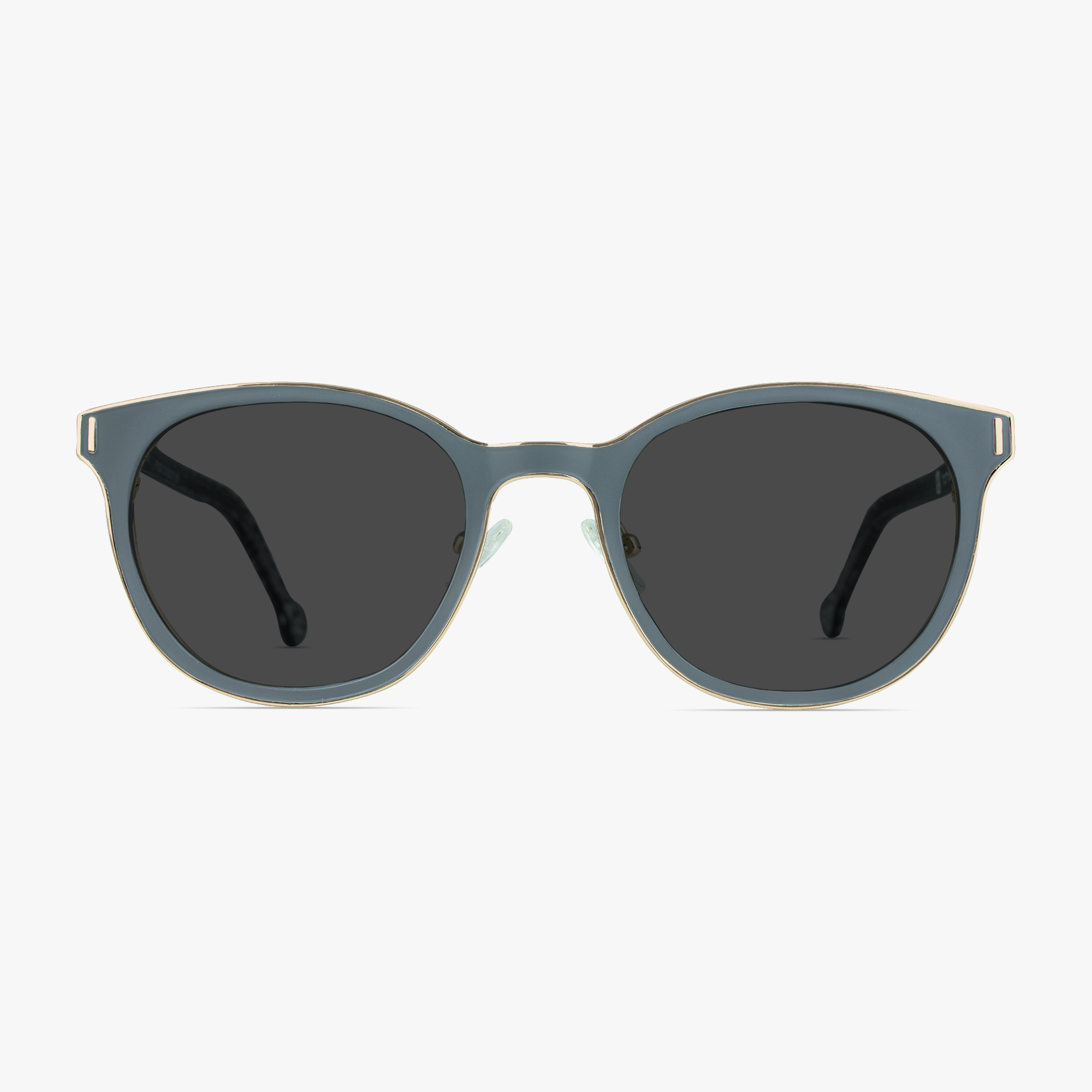 Finn Slate Stainless Steel Sunglasses for Men and Women from Framesfoundry - Front View