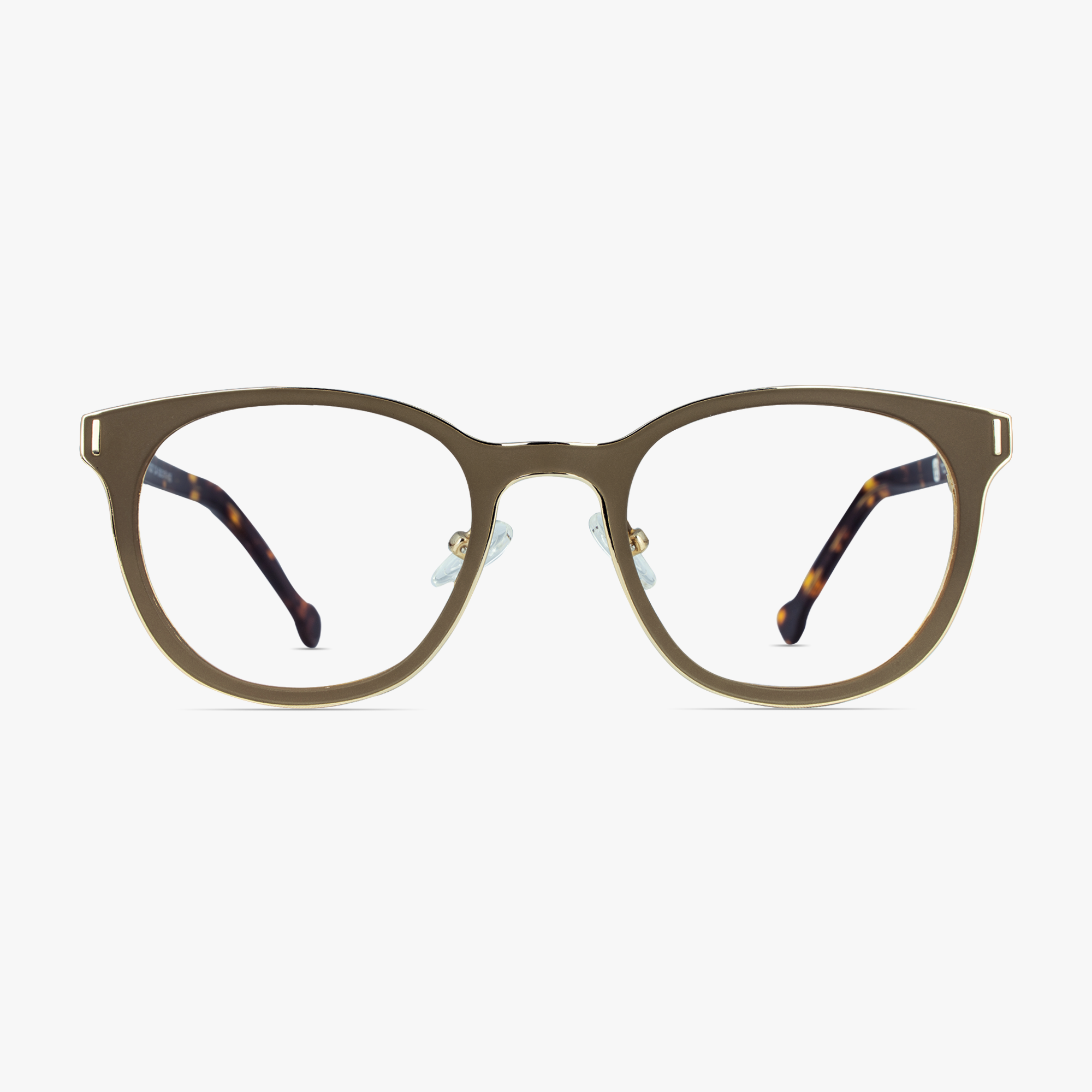 Finn Pebble Stainless Steel Glasses for Men and Women from Framesfoundry - Front View