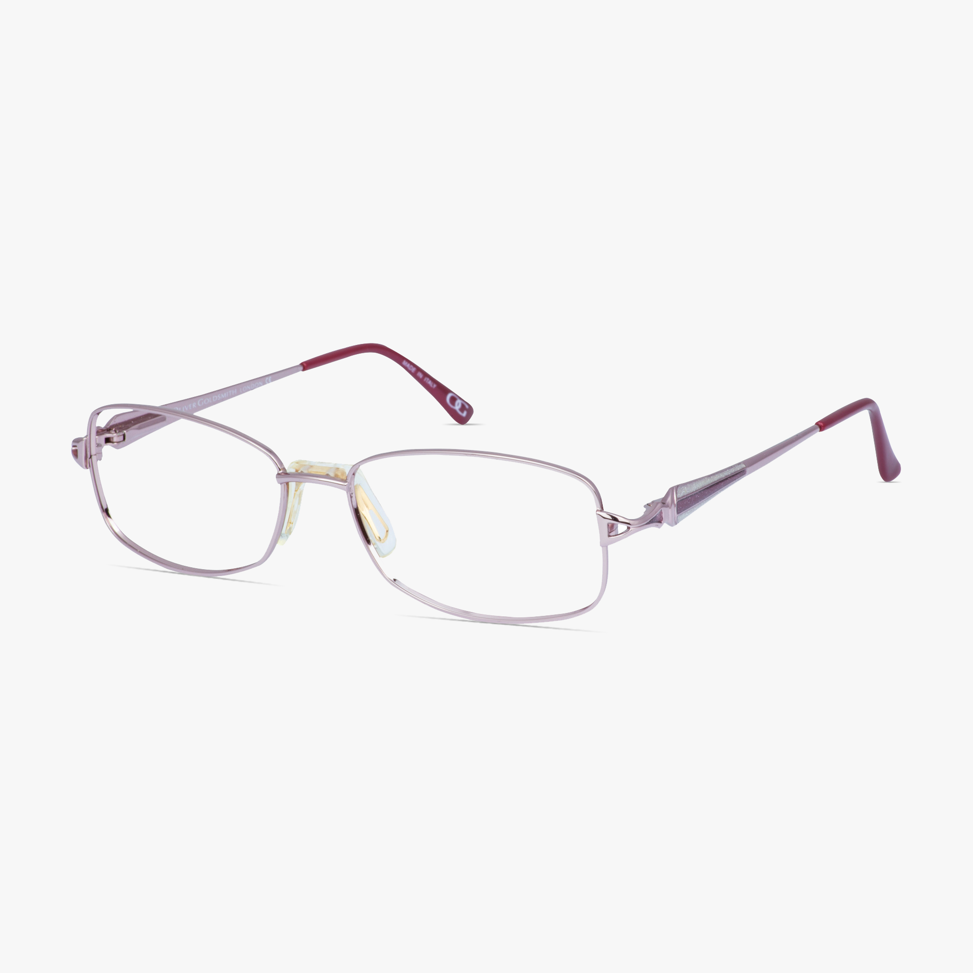 Oliver Goldsmith G3149 Coral Glasses for Women from Framesfoundry - Angle View