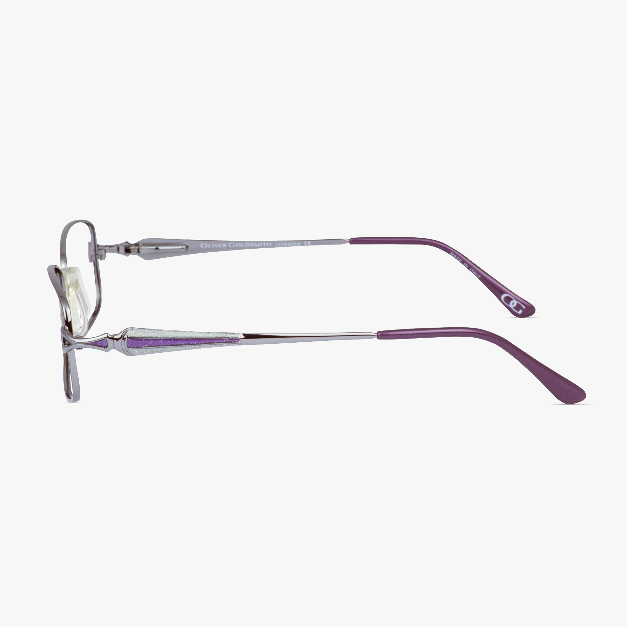 Oliver Goldsmith G3149 Lilac Glasses for Women from Framesfoundry - Side View
