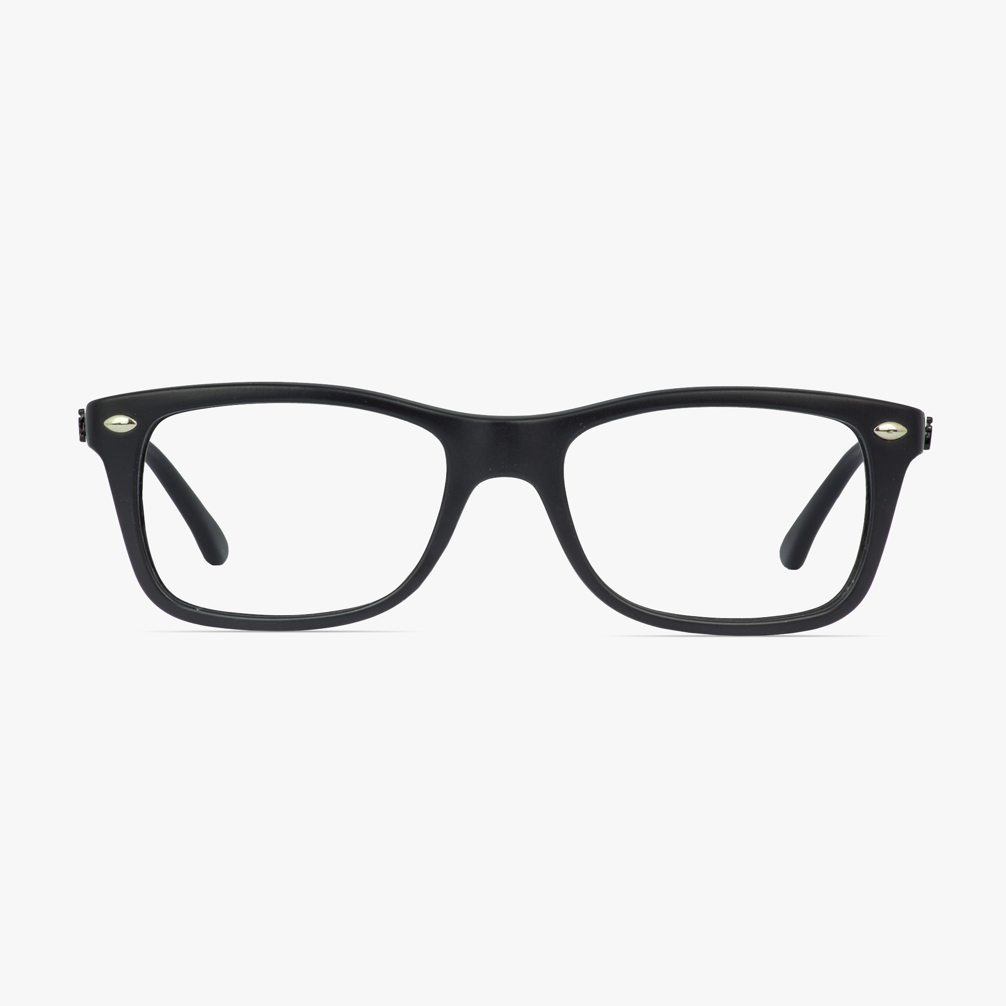 IWear 2040 Satin Black Glasses for Men or Women from Framesfoundry - Front View