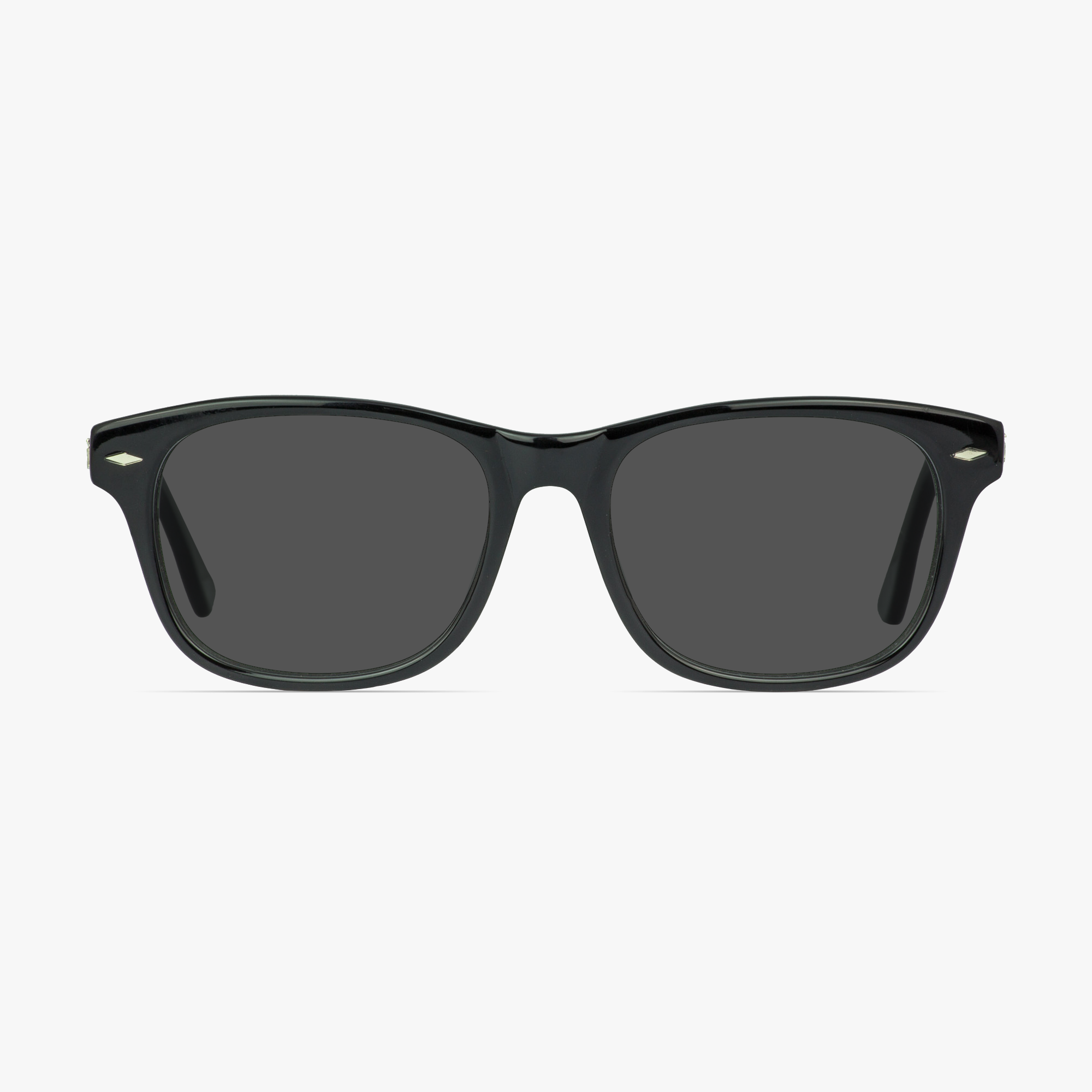 IWear 3040 Ebony Black Sunglasses for Men and Women from Framesfoundry - Front View