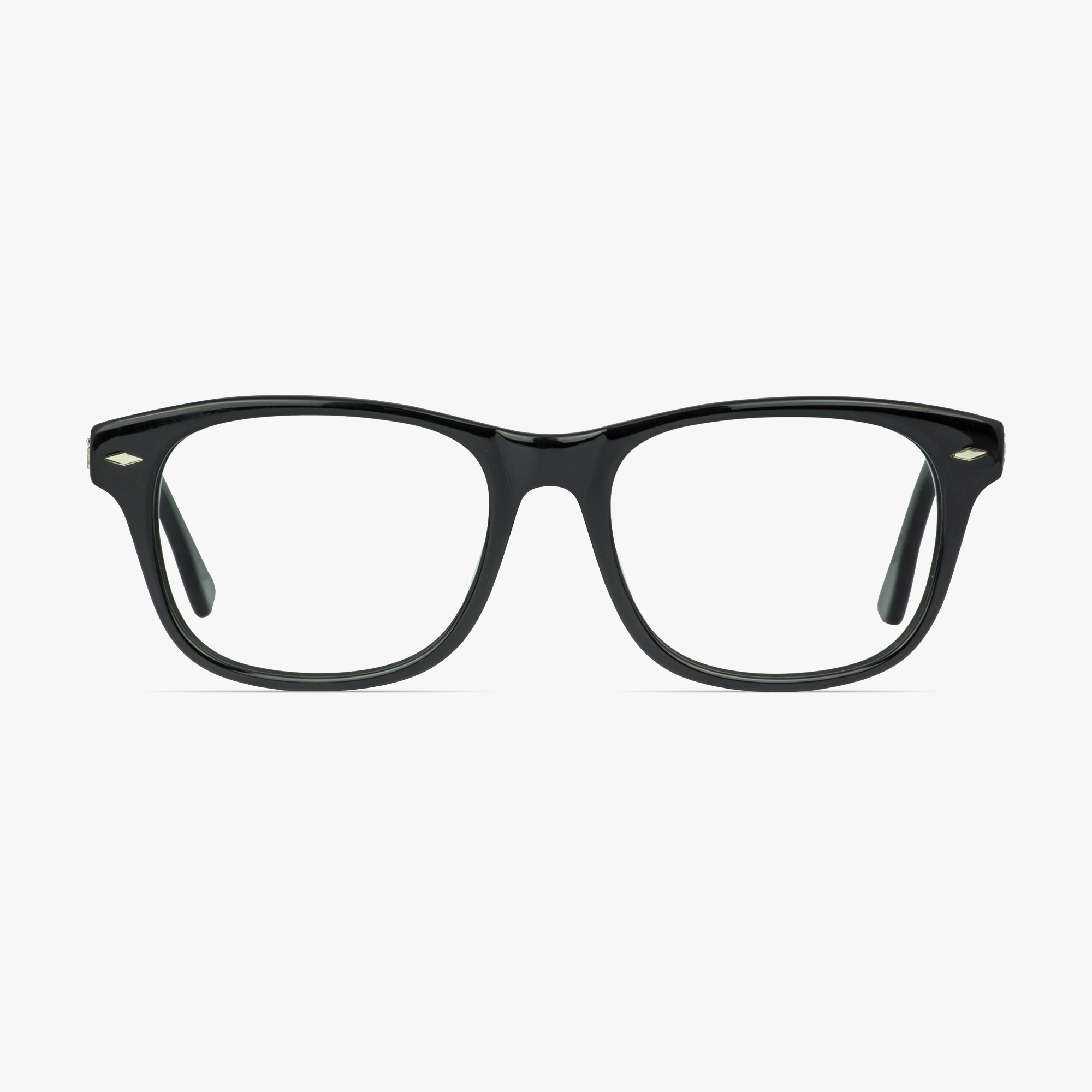 IWear 3040 Ebony Black Glasses for Men and Women from Framesfoundry - Front View